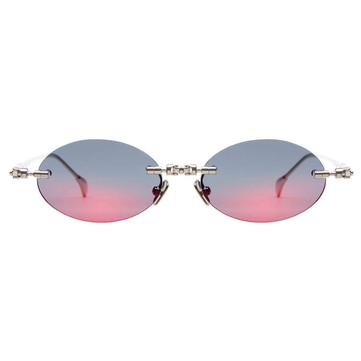 Kuboraum Sunglasses H62 SI Silver/Blue Unisex