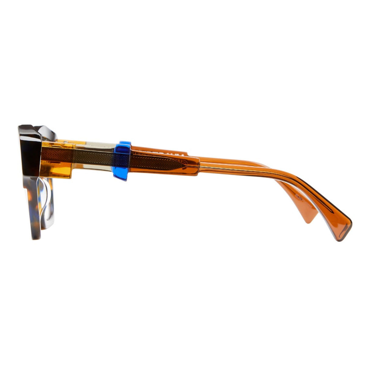 Kuboraum Occhiali da Vista I04 HH Nero Blu Marrone/Trasparente Unisex