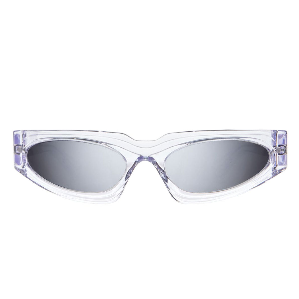 Kuboraum Occhiali da Sole E21 CR Cristallo/Argento Unisex 58 19 130