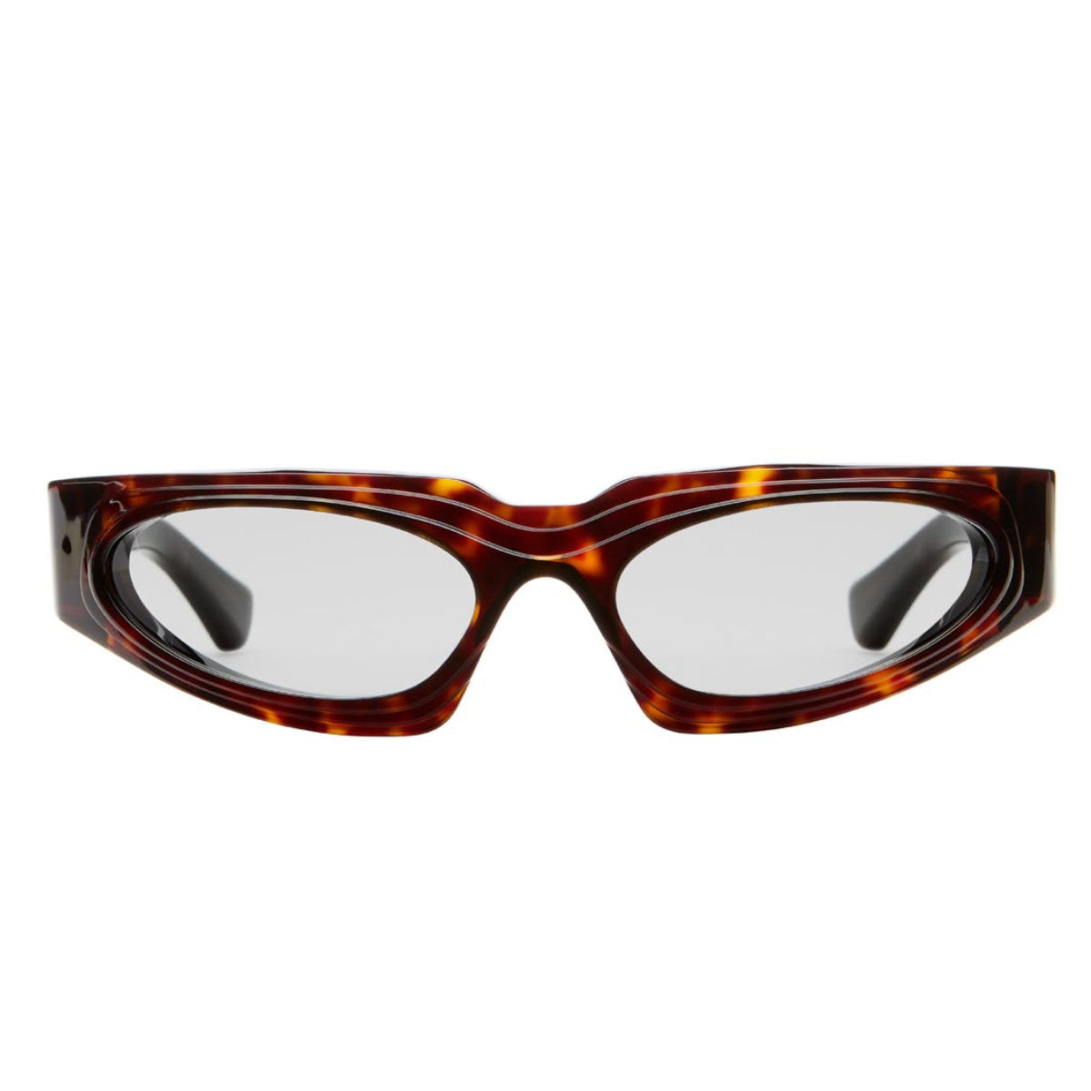 Kuboraum Occhiali da Sole E21 TS Havana/Grigio Unisex 58 19 130