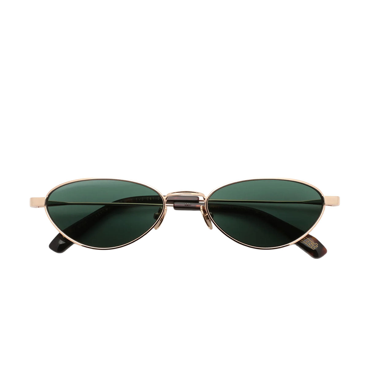 Gast Occhiali da Sole Alba Gold Green ALB02 Oro e Marrone/Verde Unisex