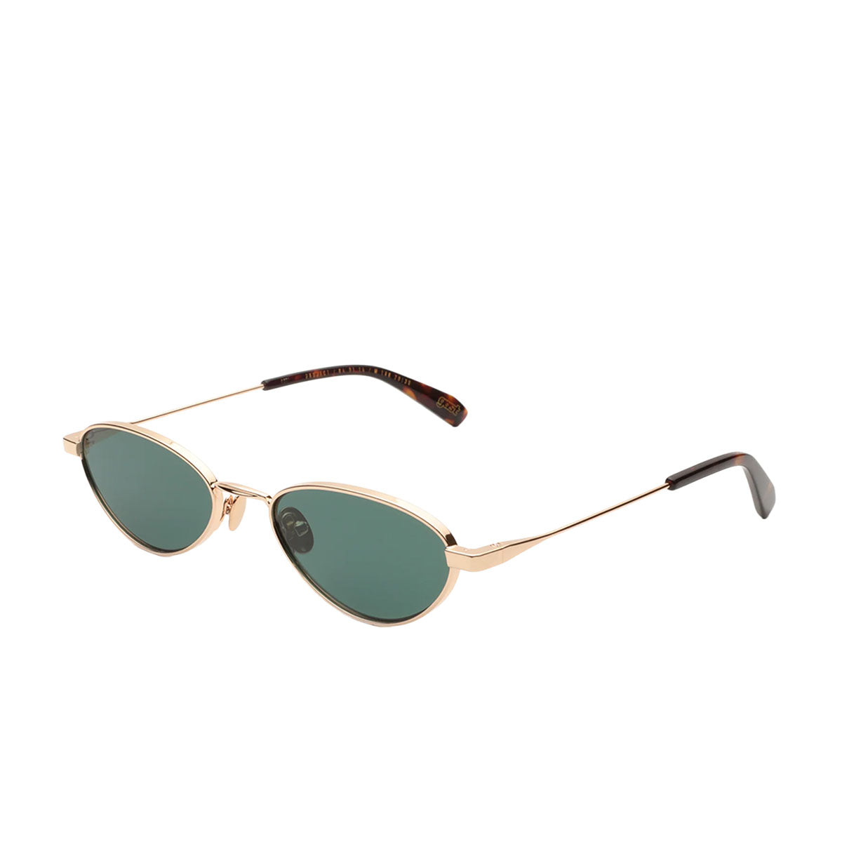 Gast Occhiali da Sole Alba Gold Green ALB02 Oro e Marrone/Verde Unisex