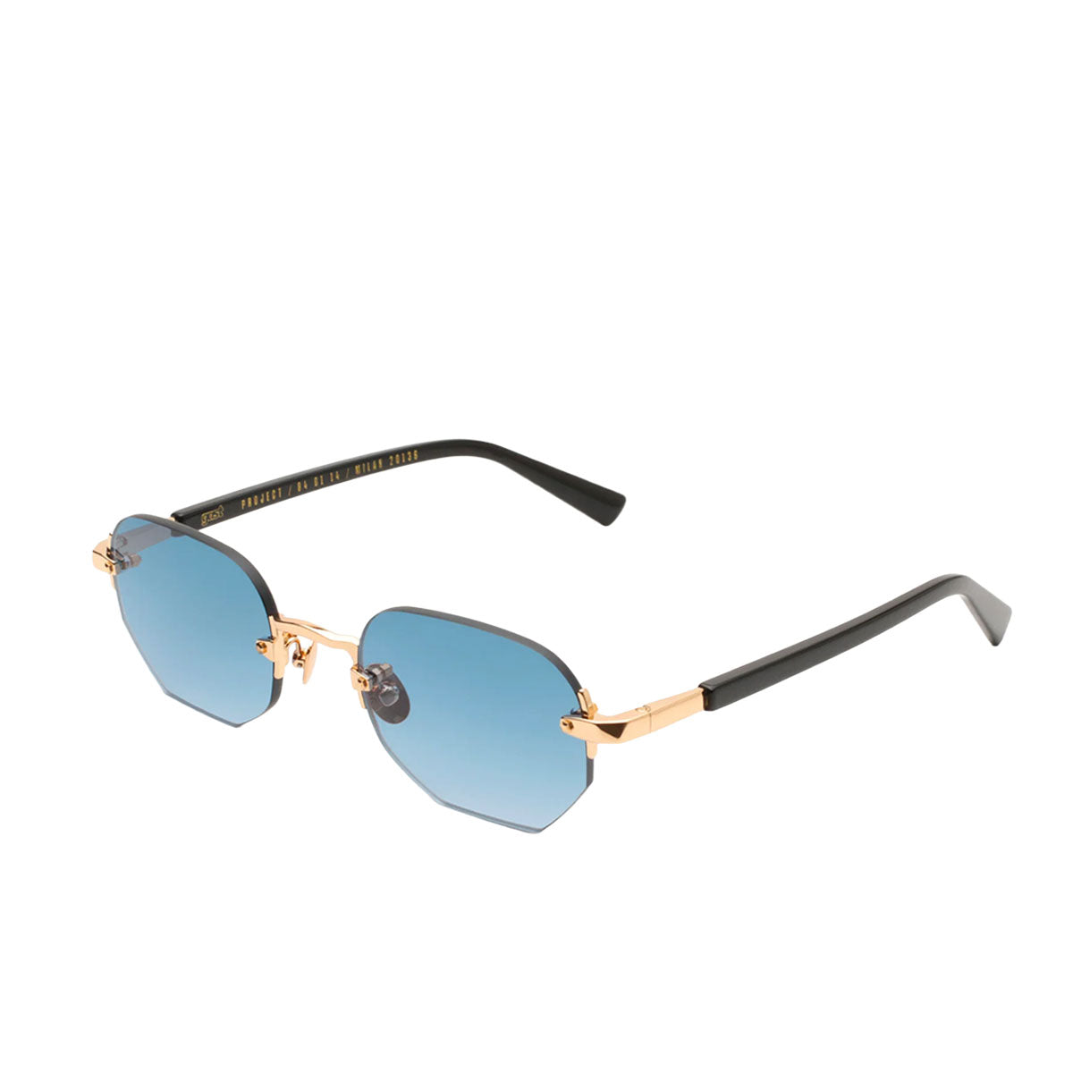 Gast Occhiali da sole Moonstone Gold Blue MNS04 Oro e Nero/Blue Unisex
