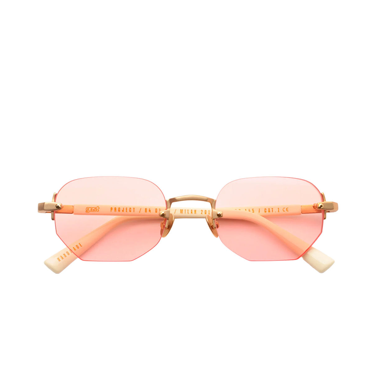 Gast Occhiali da sole Moonstone Matte Gold MNS01 Oro/Rosa Unisex