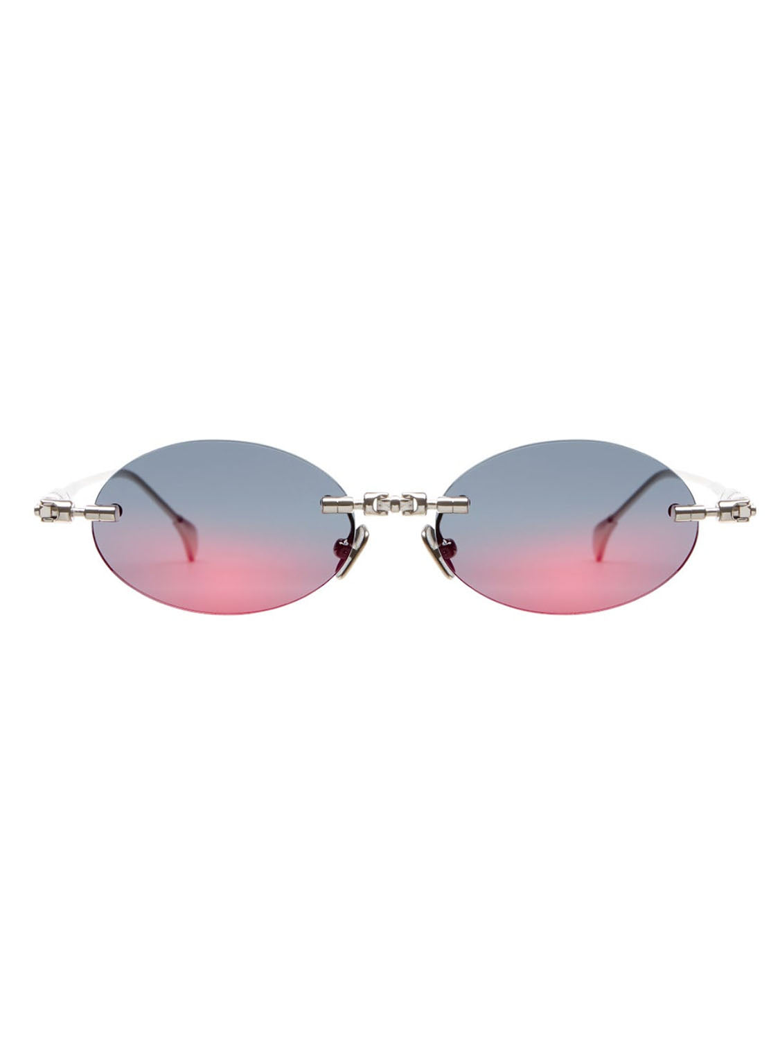 Kuboraum Occhiali da Sole H62 SI Argento/Blu Unisex 52 15 140