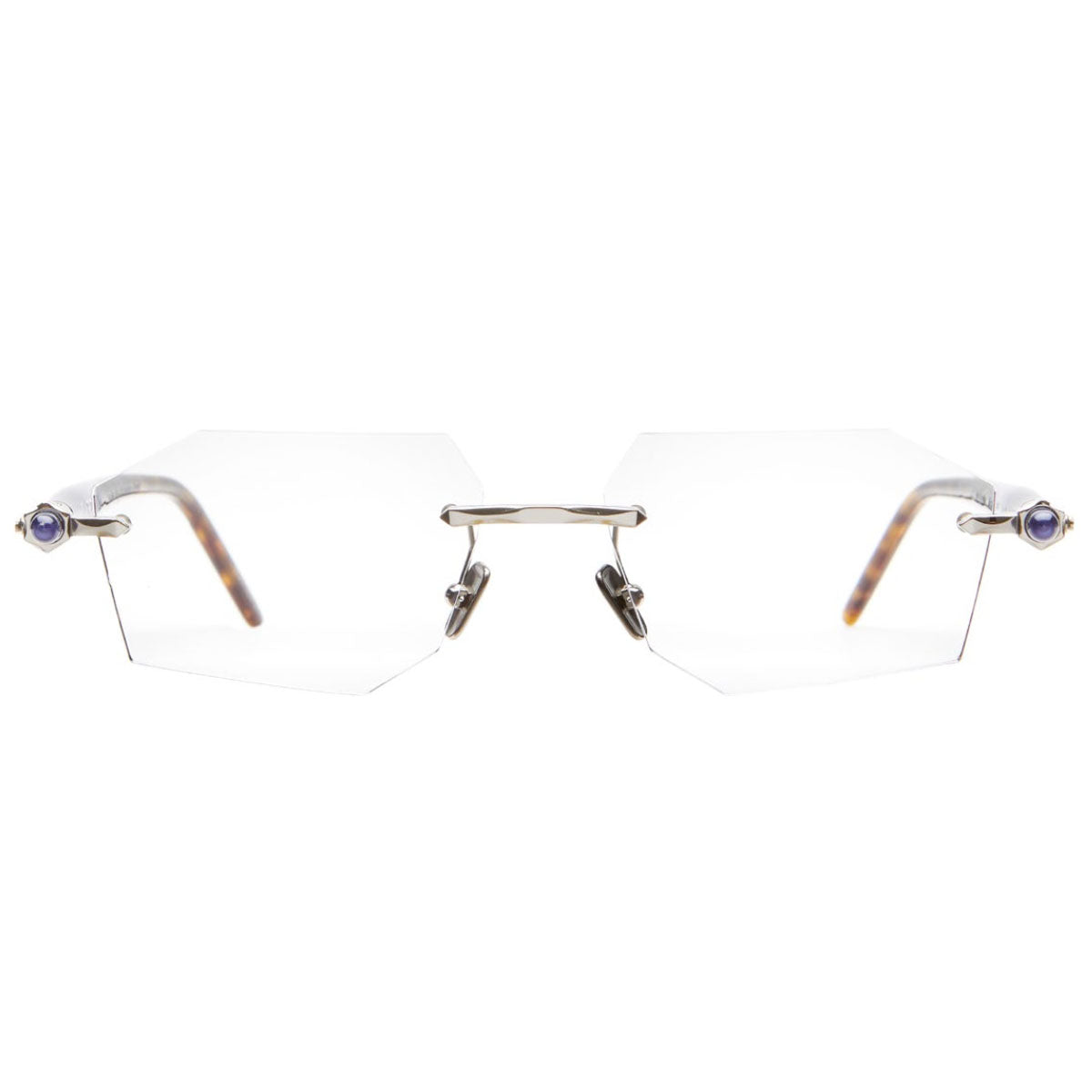 Kuboraum Occhiali da Vista P55 SI BT Argento/Trasparente Unisex