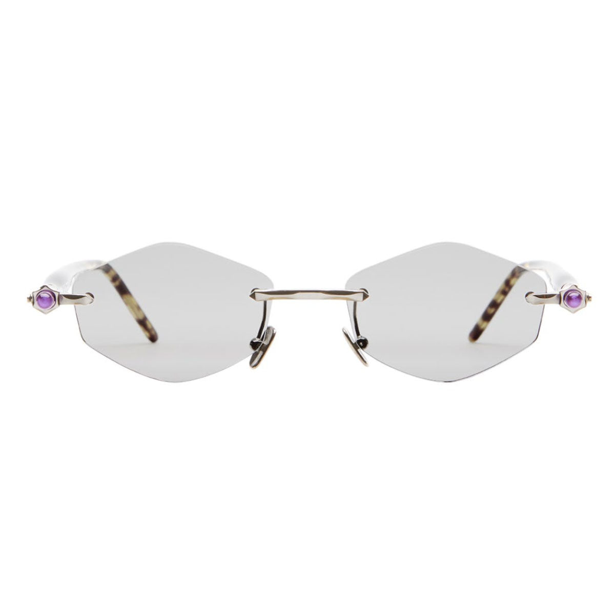 Kuboraum Occhiali da Sole P60 SI TB Argento/Grigio Unisex