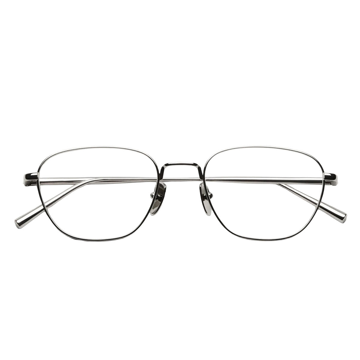 Chimi Occhiali da Vista Titan Polygon Silver Argento/Trasparente Unisex 52 19 145