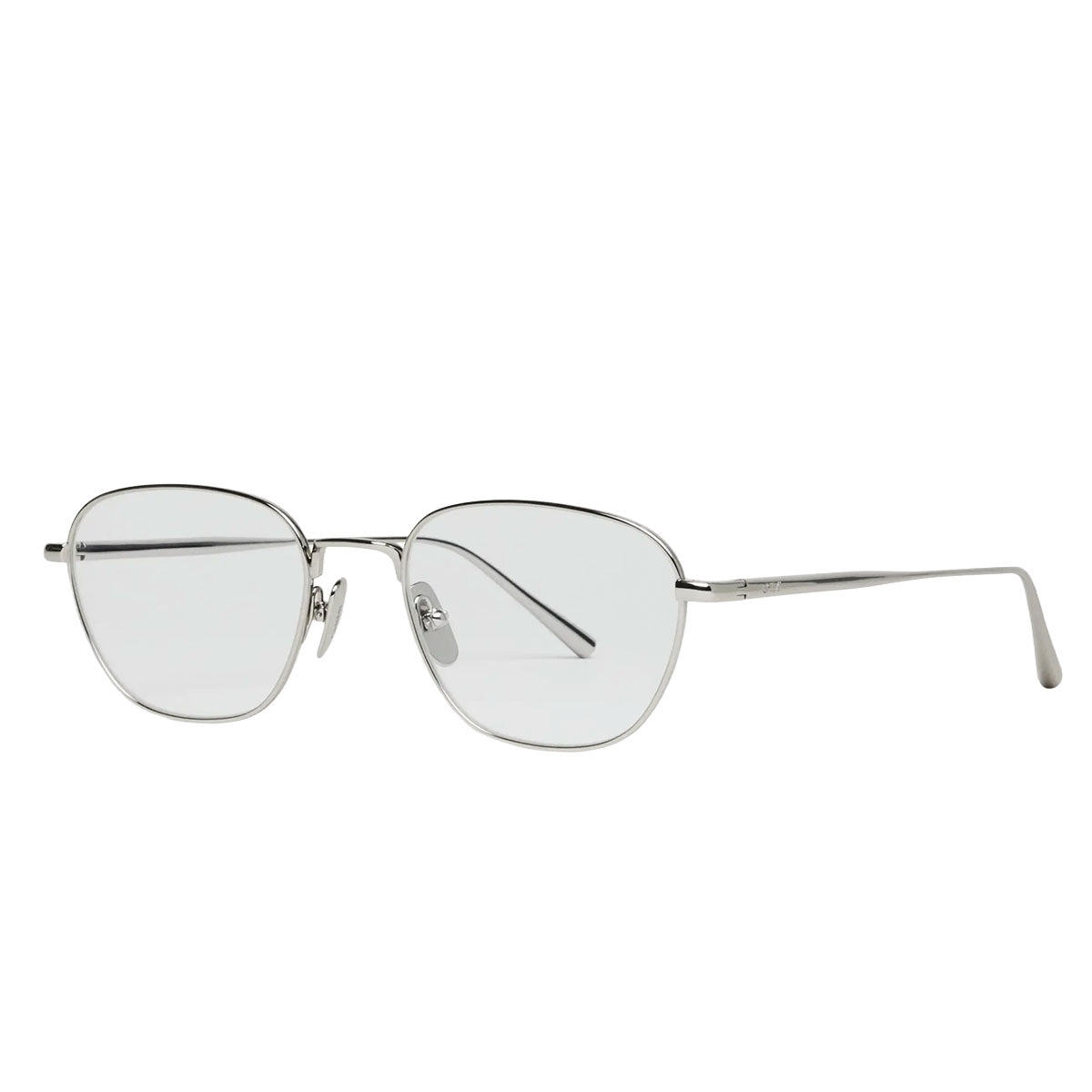 Chimi Occhiali da Vista Titan Polygon Silver Argento/Trasparente Unisex 52 19 145