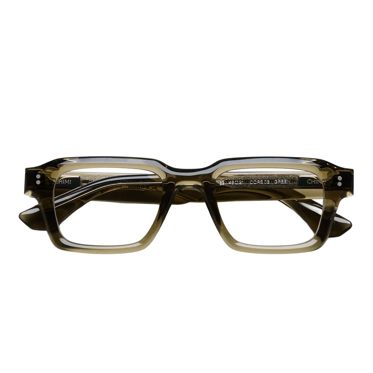 Chimi Occhiali da Vista Core 03 Green Verde/Trasparente Unisex 49 21 143