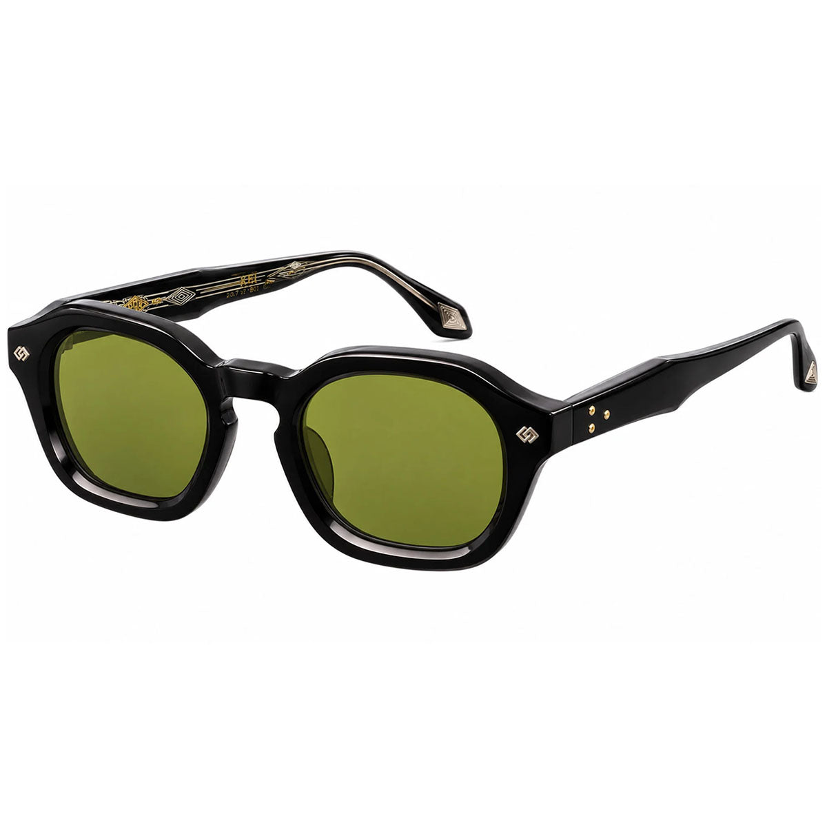Daizo Occhiali da Sole Kei Black Nero/Verde