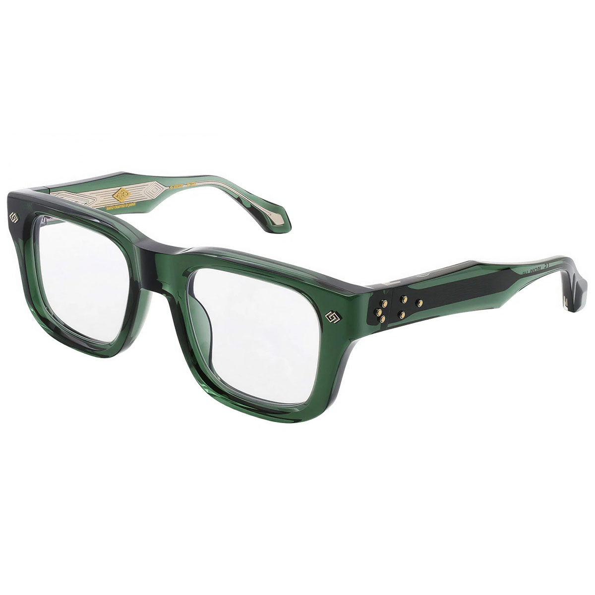 Daizo Occhiali da Vista Pete Traslucent Green Verde/Trasparente