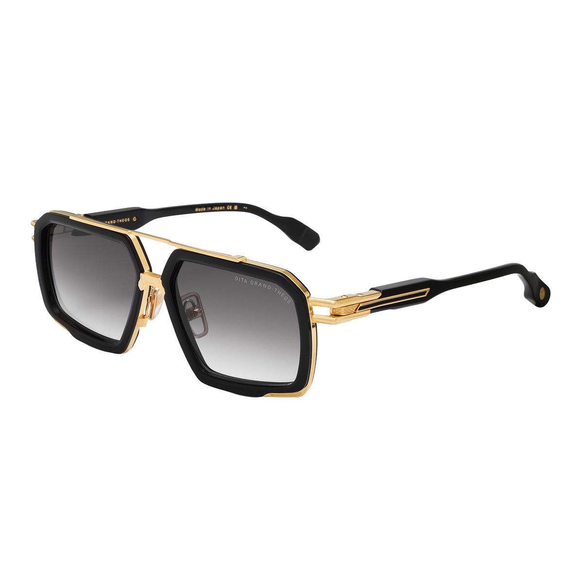 Dita Occhiali da Sole Grand-Theos 01 Oro e Nero/Grigio Unisex