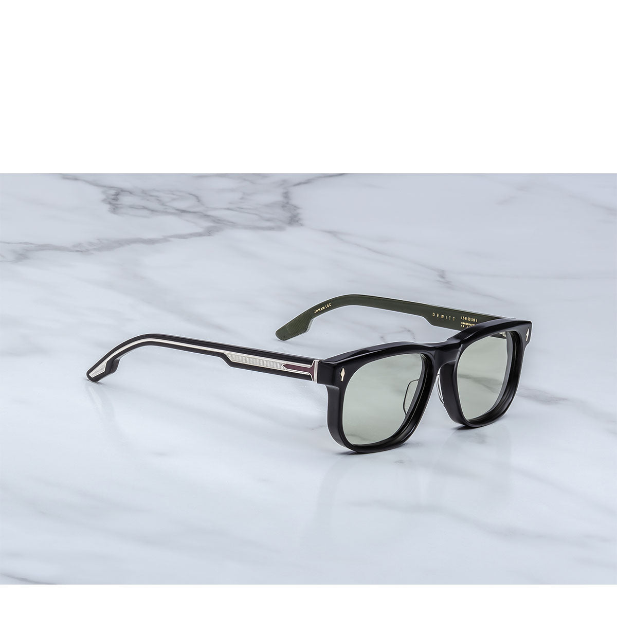 Jacque Marie Mage Occhiali da Sole DeWitt Cobra Nero/Verde Unisex 58 19 145