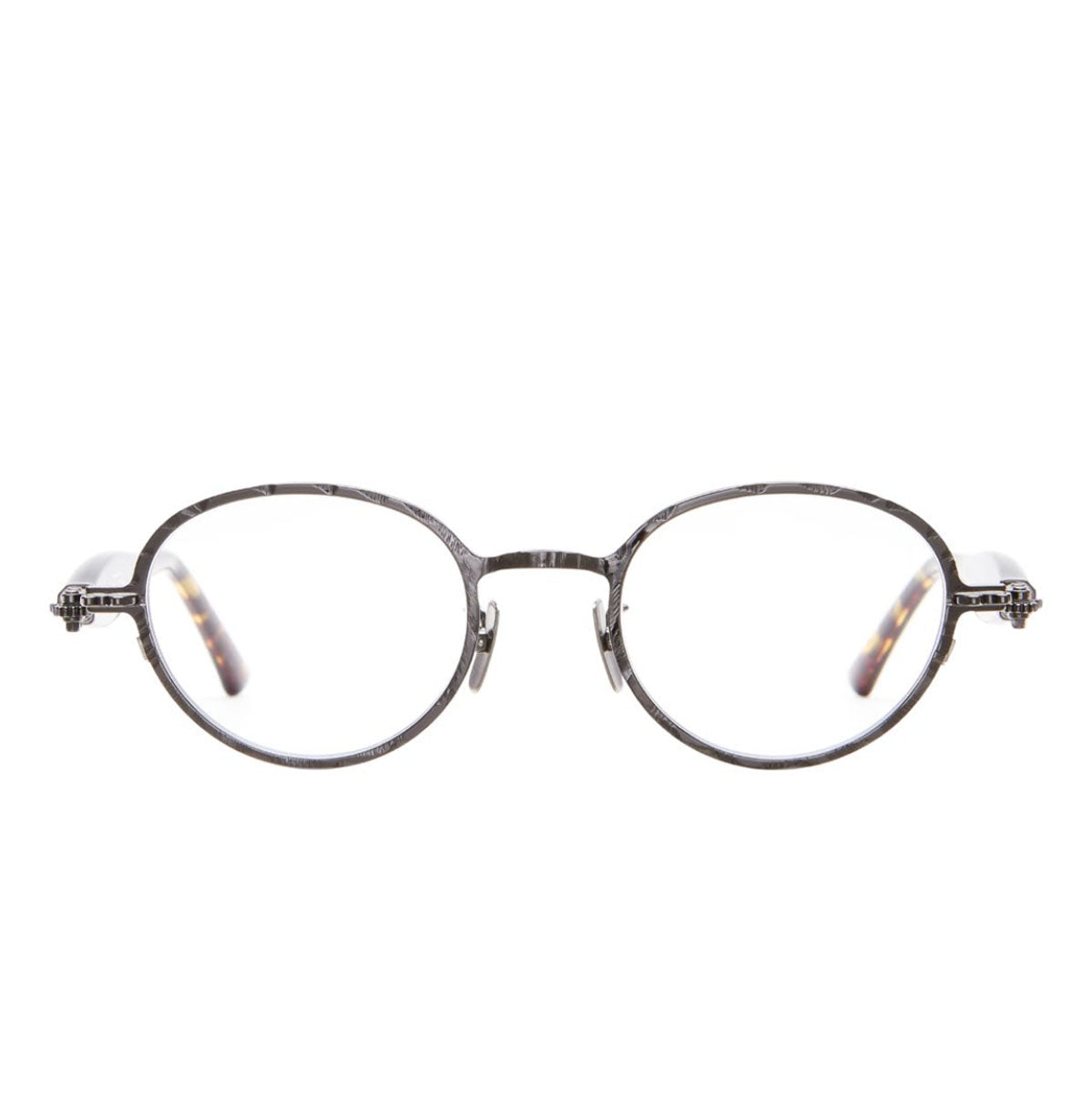 Kuboraum Occhiali da Vista J74 RH Nero e Havana/Trasparente Unisex 49 22 145