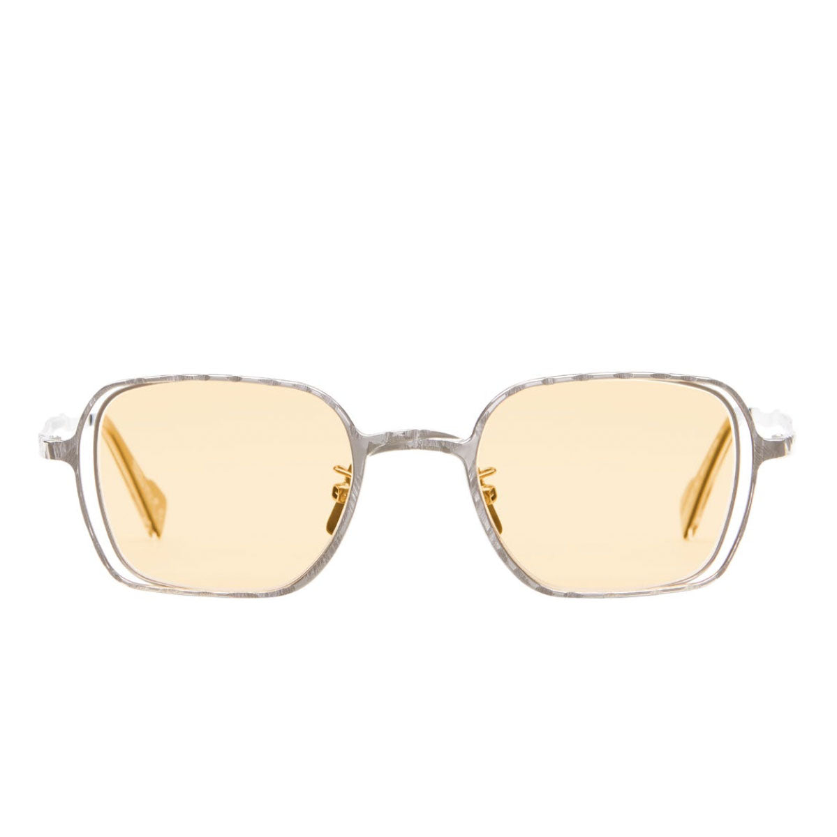 Kuboraum Occhiali da Sole H22 SO Argento/Arancione Unisex 49 22 140