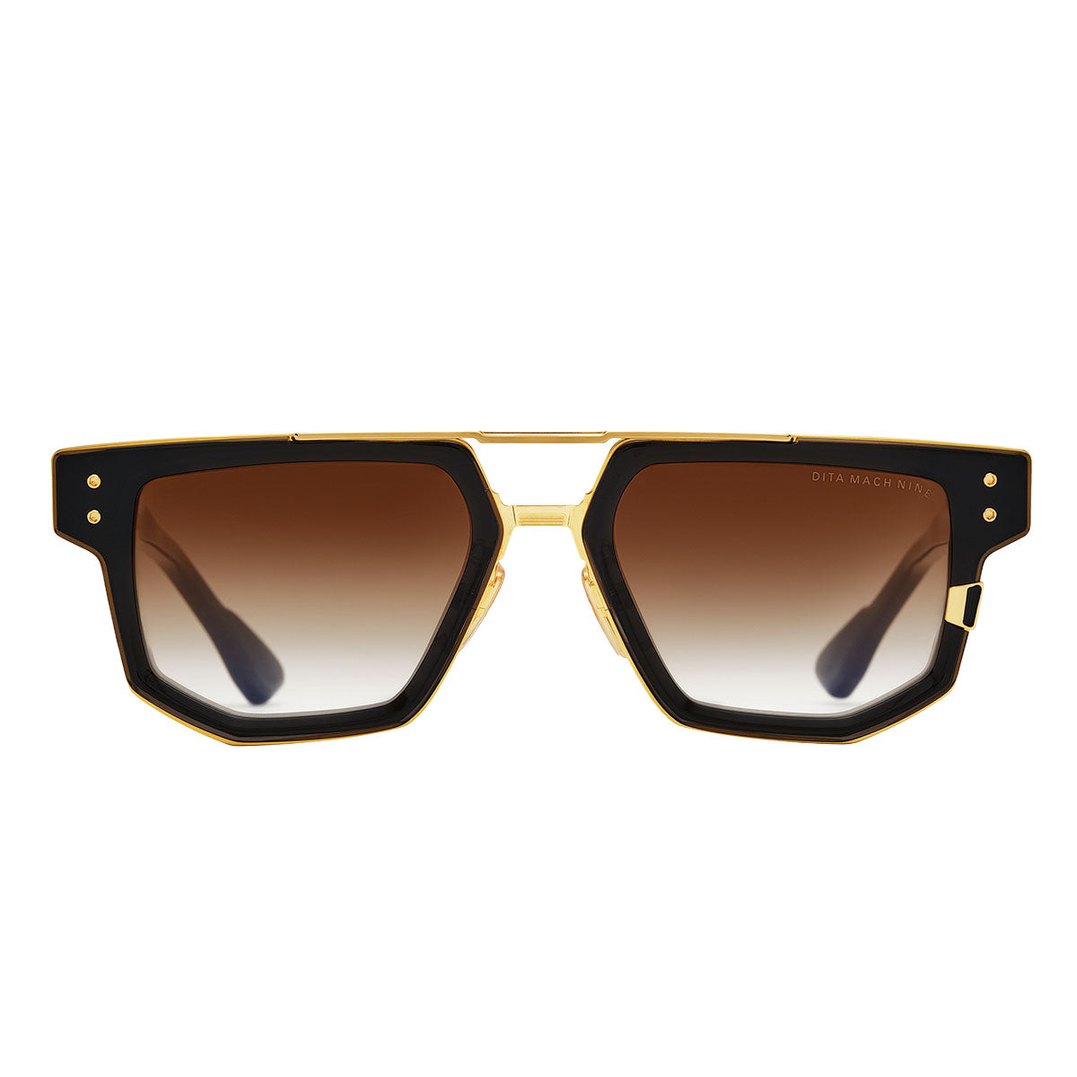 Dita Occhiali da Sole MACH-NINE 01 Nero e Oro/Marrone Unisex