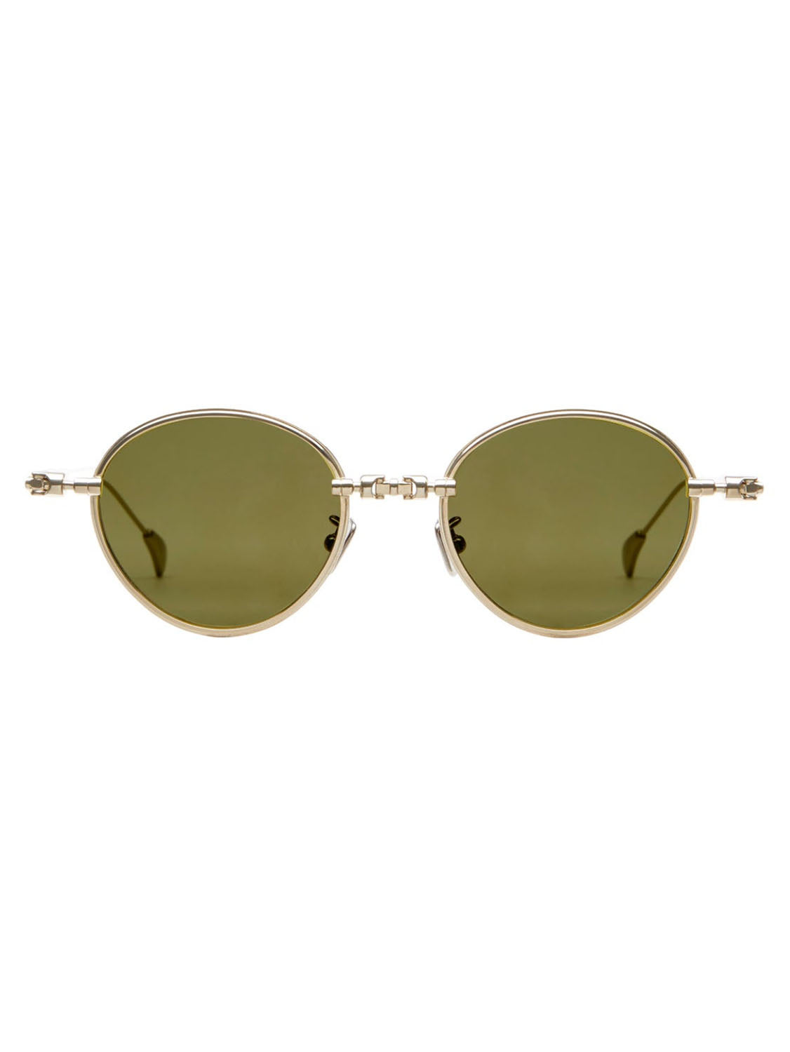 Kuboraum Occhiali da Sole H67 GD Oro/Verde Unisex 48 20 140