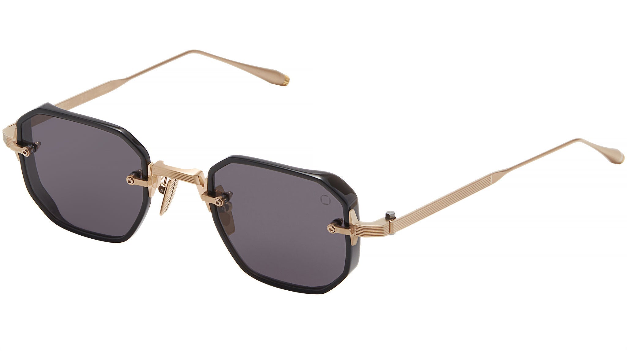 Occhiali AKONI Juno Brushed white gold black crystal