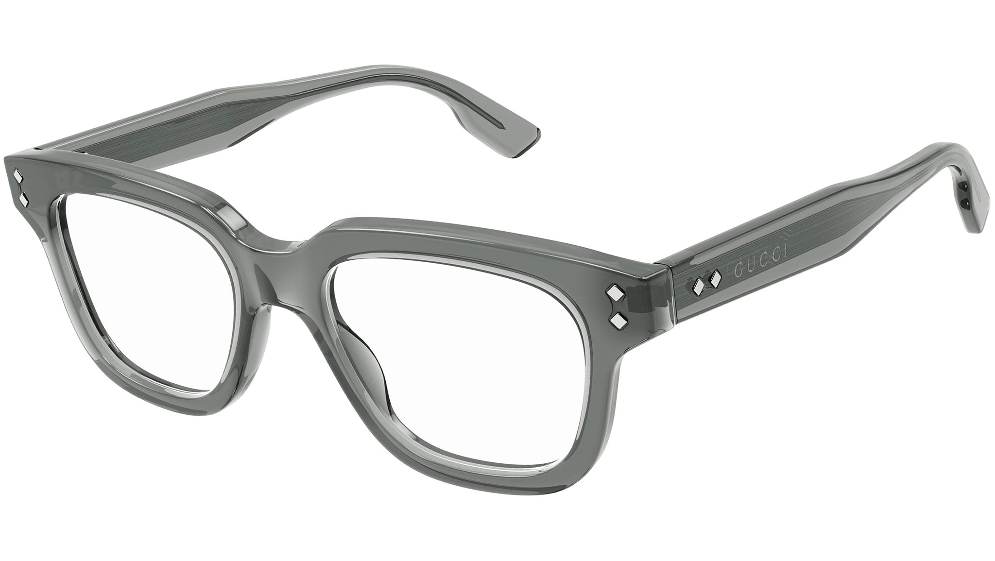 Occhiali da vista GUCCI GG1219O Shiny transparent dark gray