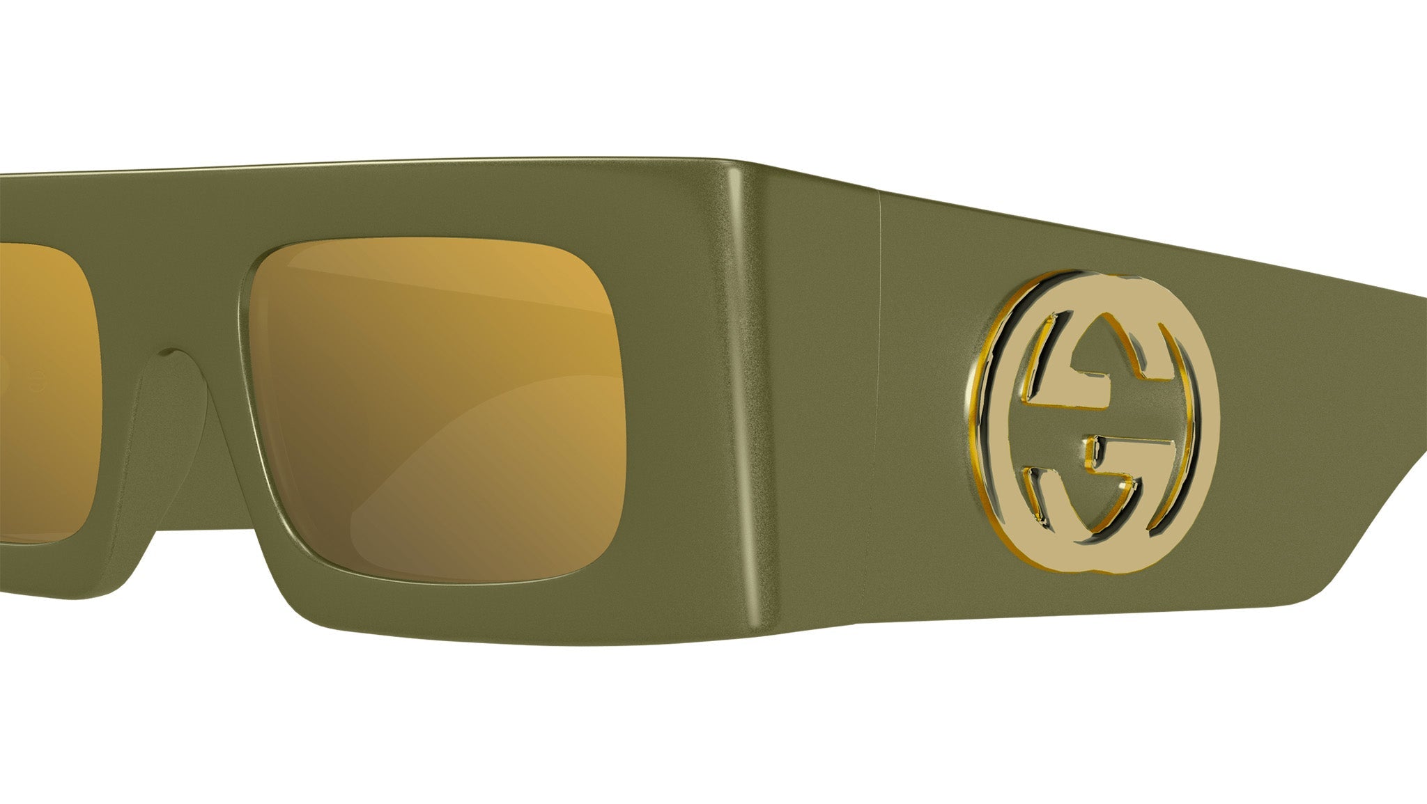 Occhiali da sole GUCCI GG1646S Shiny metallic military green