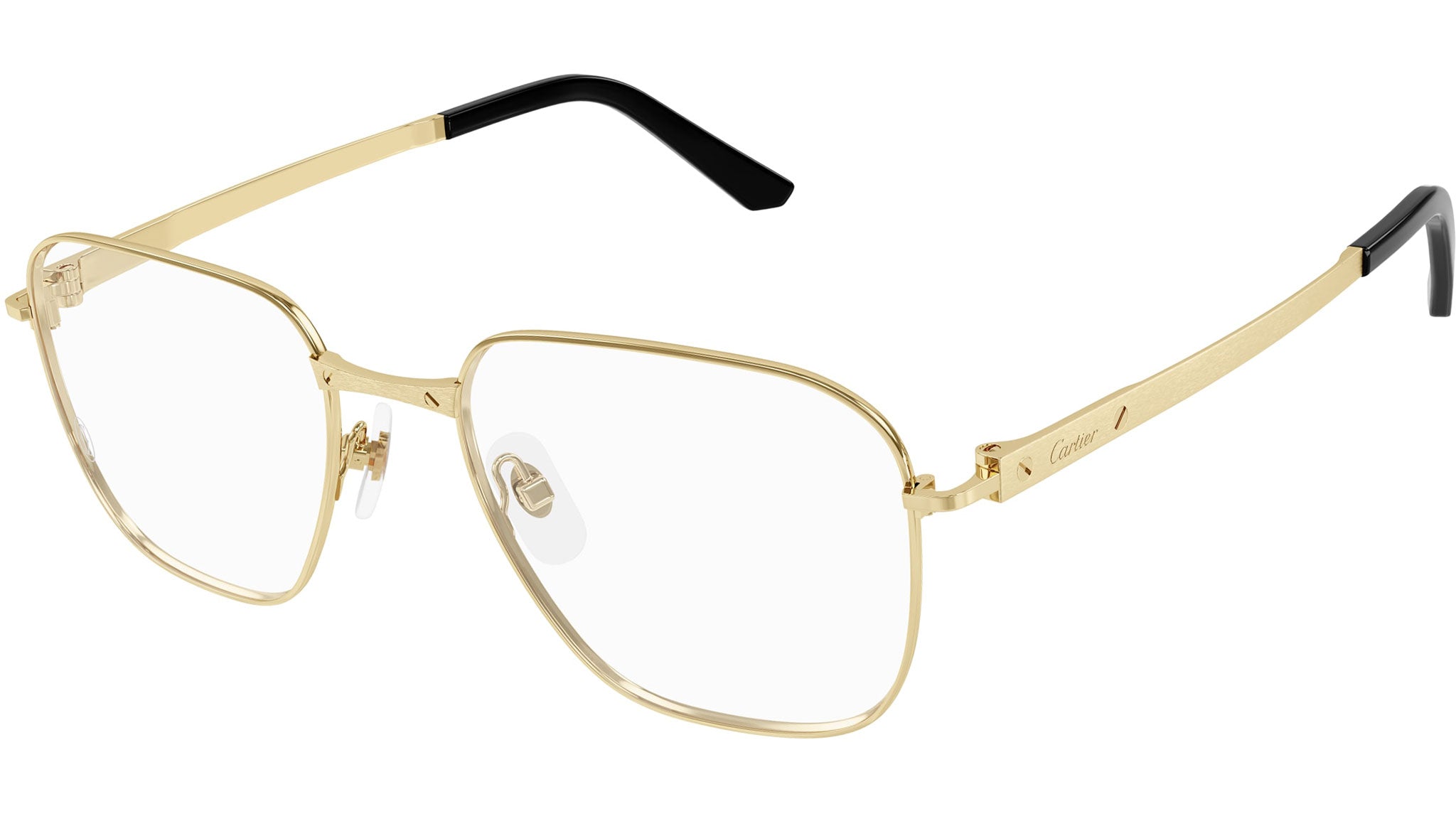 Occhiali da vista CARTIER CT0553O Smooth and brushed golden finish