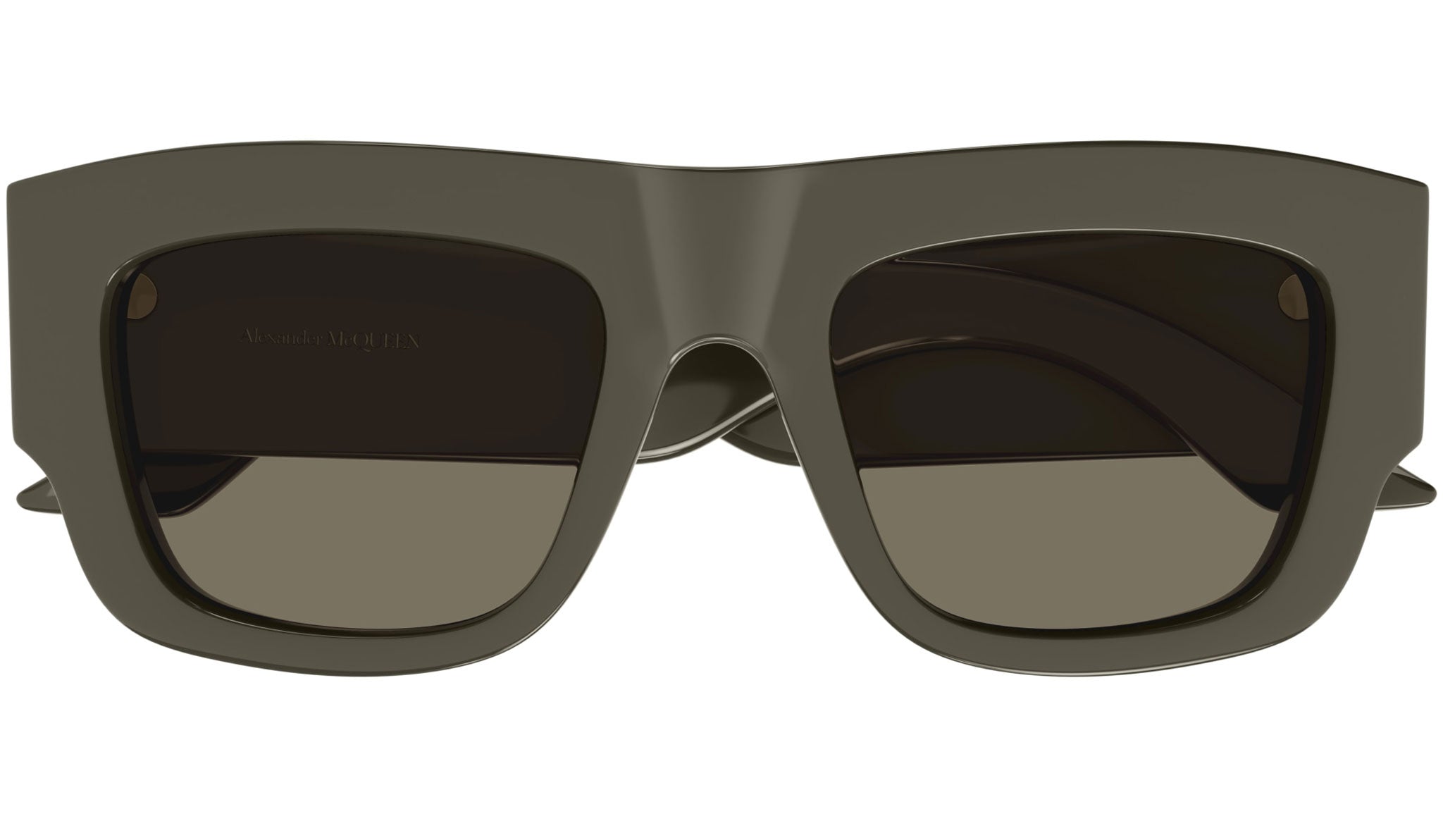Occhiali da sole ALEXANDER MCQUEEN AM0449S Shiny solid taupe