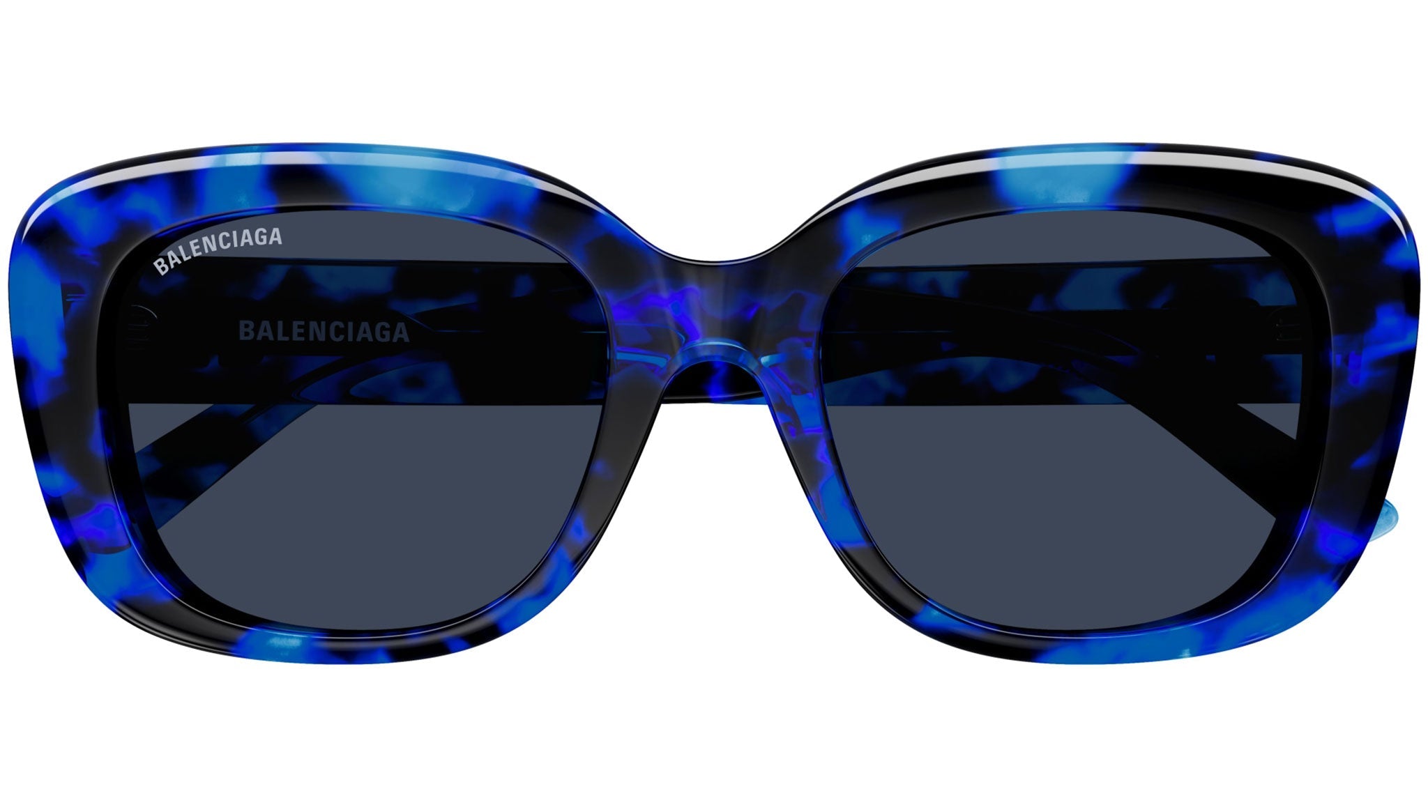 Occhiali da sole BALENCIAGA BB0295SK Shiny blue havana