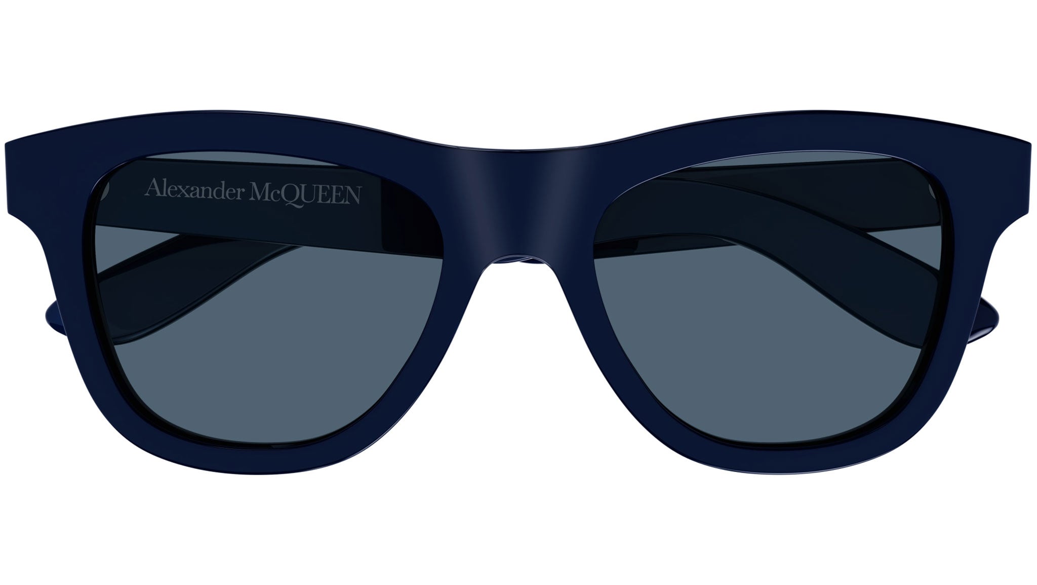 Occhiali da sole ALEXANDER MCQUEEN AM0421S Shiny solid blue