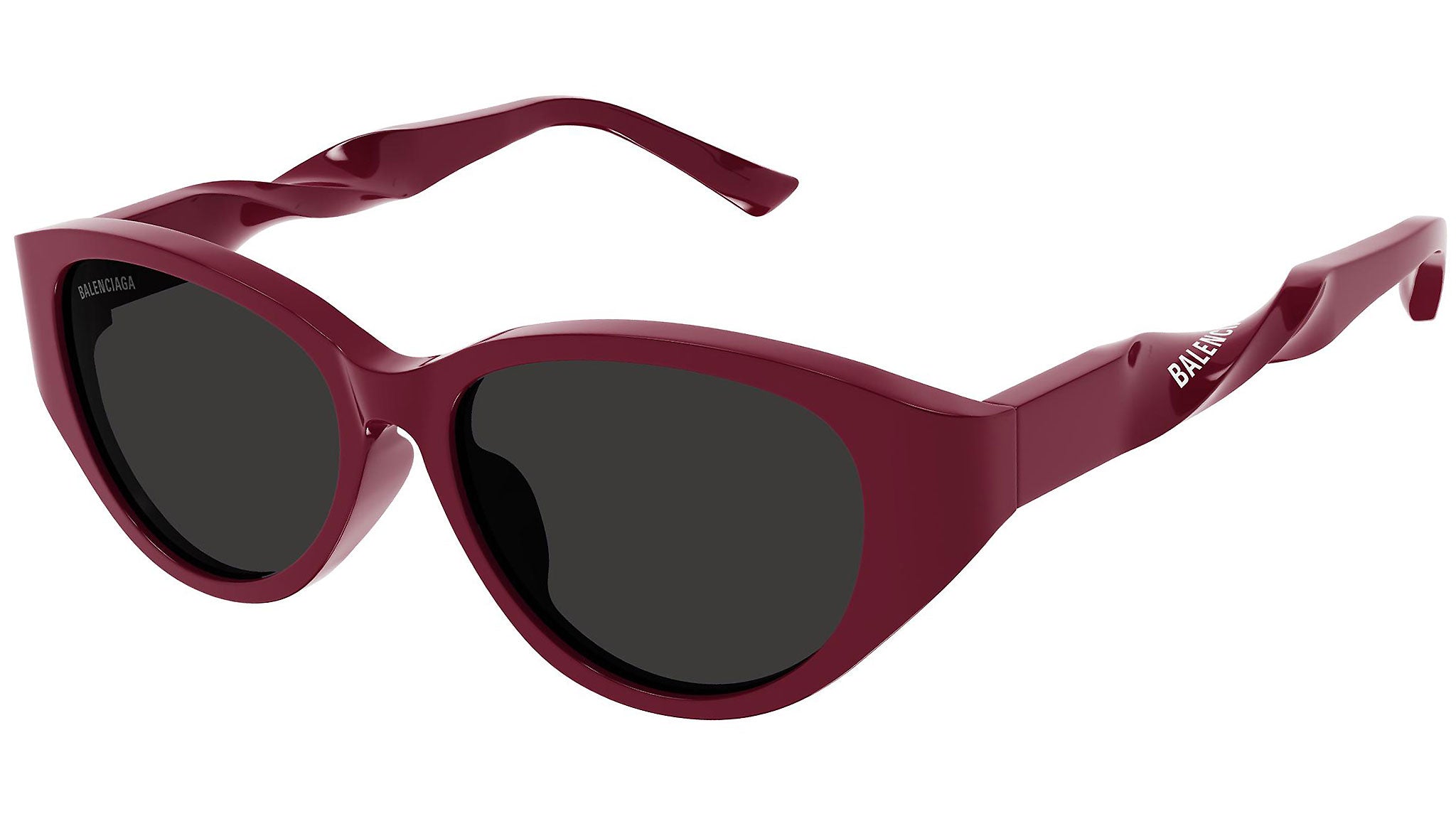 Occhiali da sole BALENCIAGA BB0209SA Shiny solid burgundy