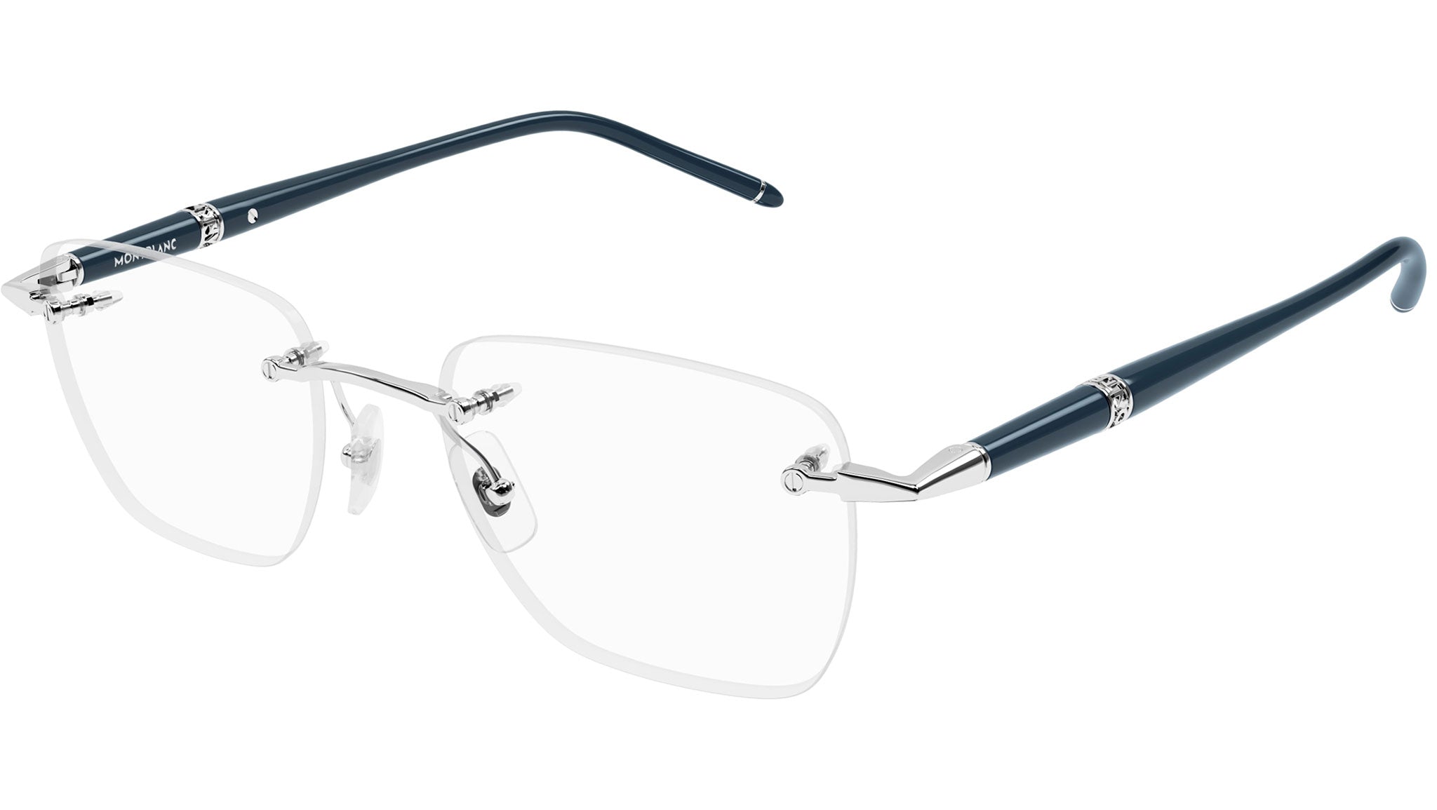 Occhiali da vista MONTBLANC MB0346O Shiny silver