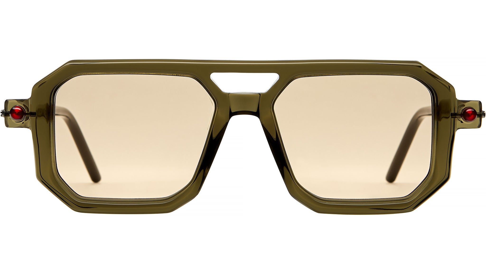 Occhiali da sole KUBORAUM P8 Transparent military green