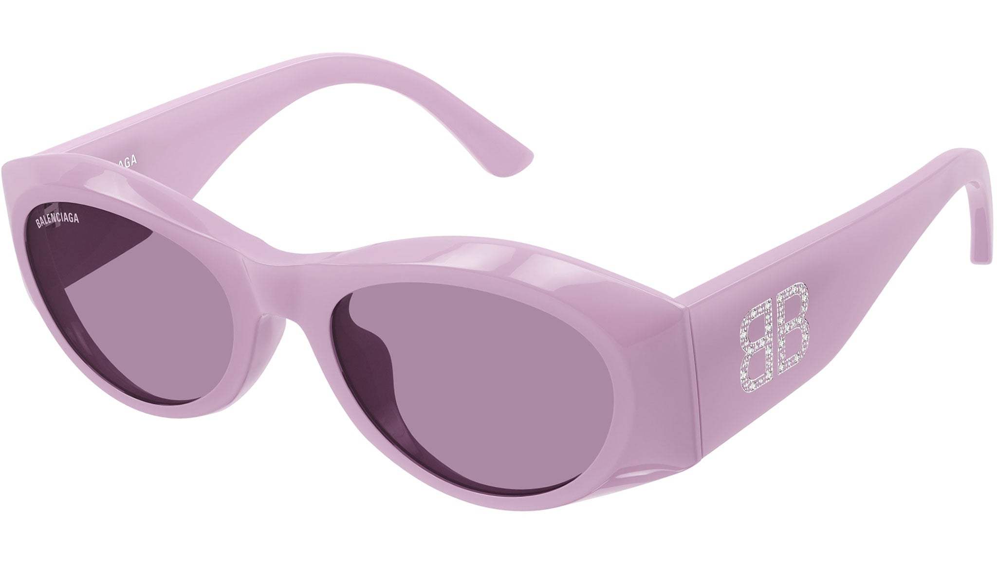 Occhiali da sole BALENCIAGA BB0396SK Shiny super milky creamy lavender