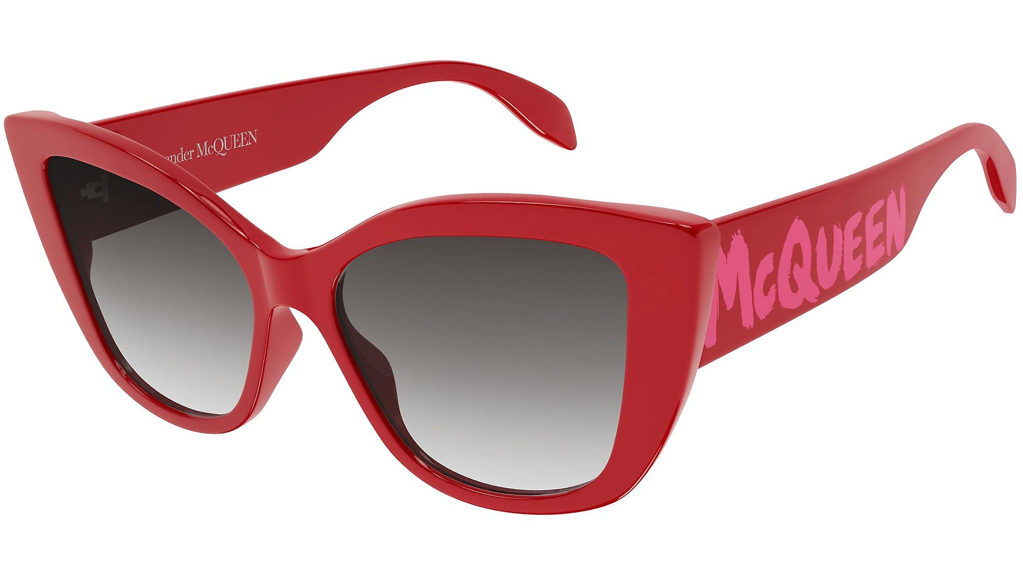 Occhiali da sole ALEXANDER MCQUEEN AM0347S Shiny solid red