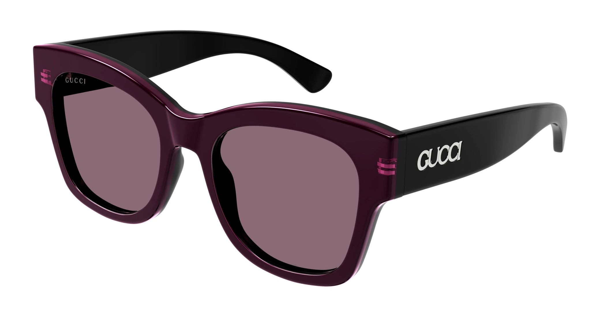 Occhiali da sole GUCCI GG1789S Shiny bilayer black + transparent fuchsia