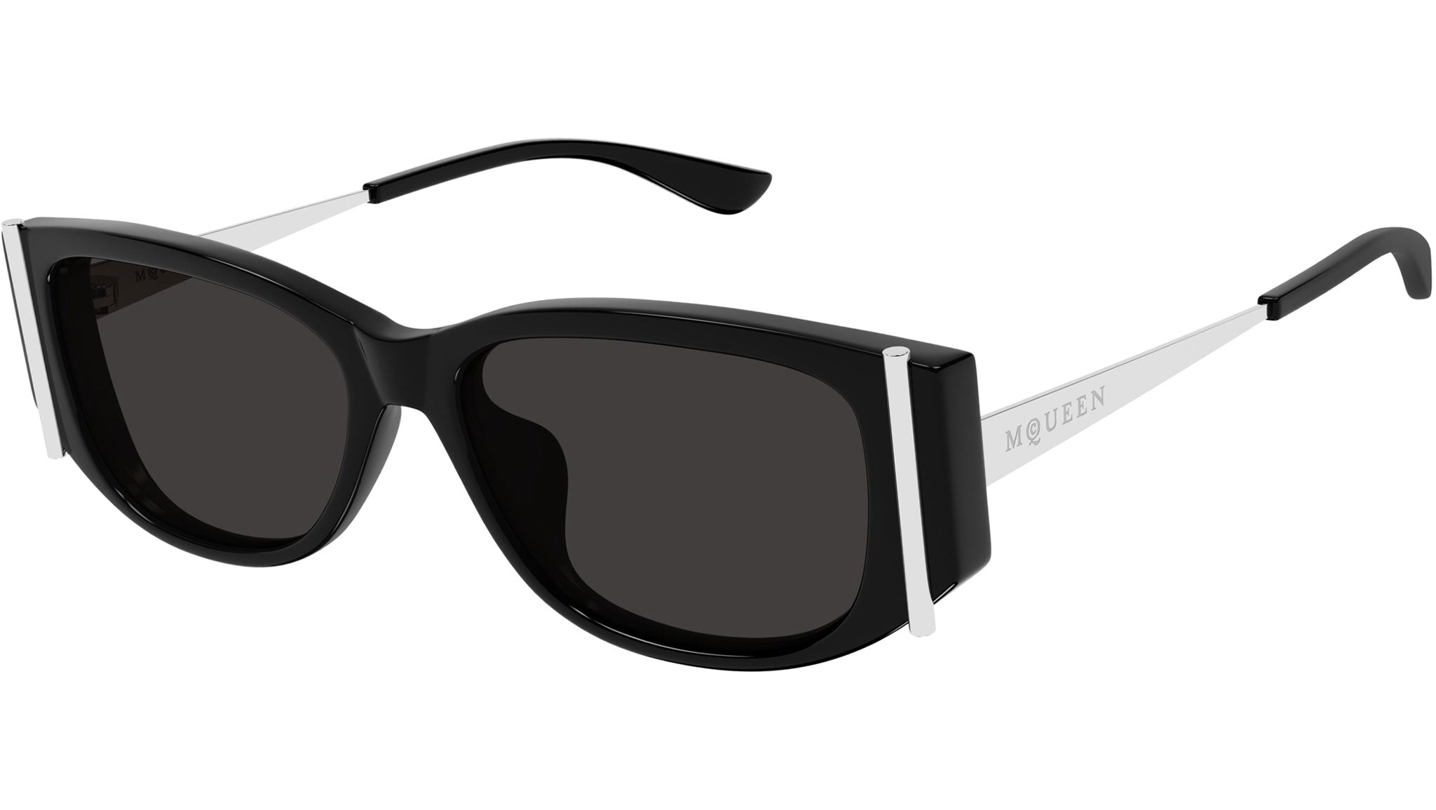 Occhiali da sole ALEXANDER MCQUEEN AM0494SA Shiny solid black