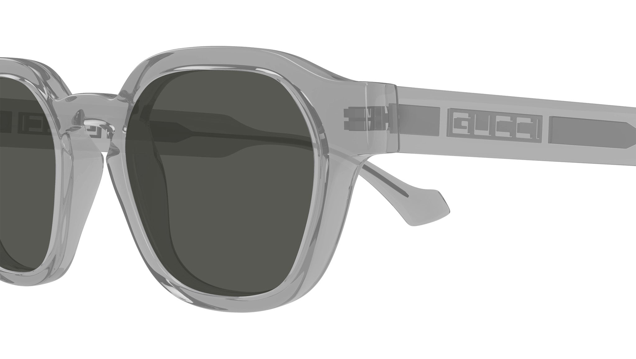 Occhiali da sole GUCCI GG1730S Shiny transparent cloudy grey