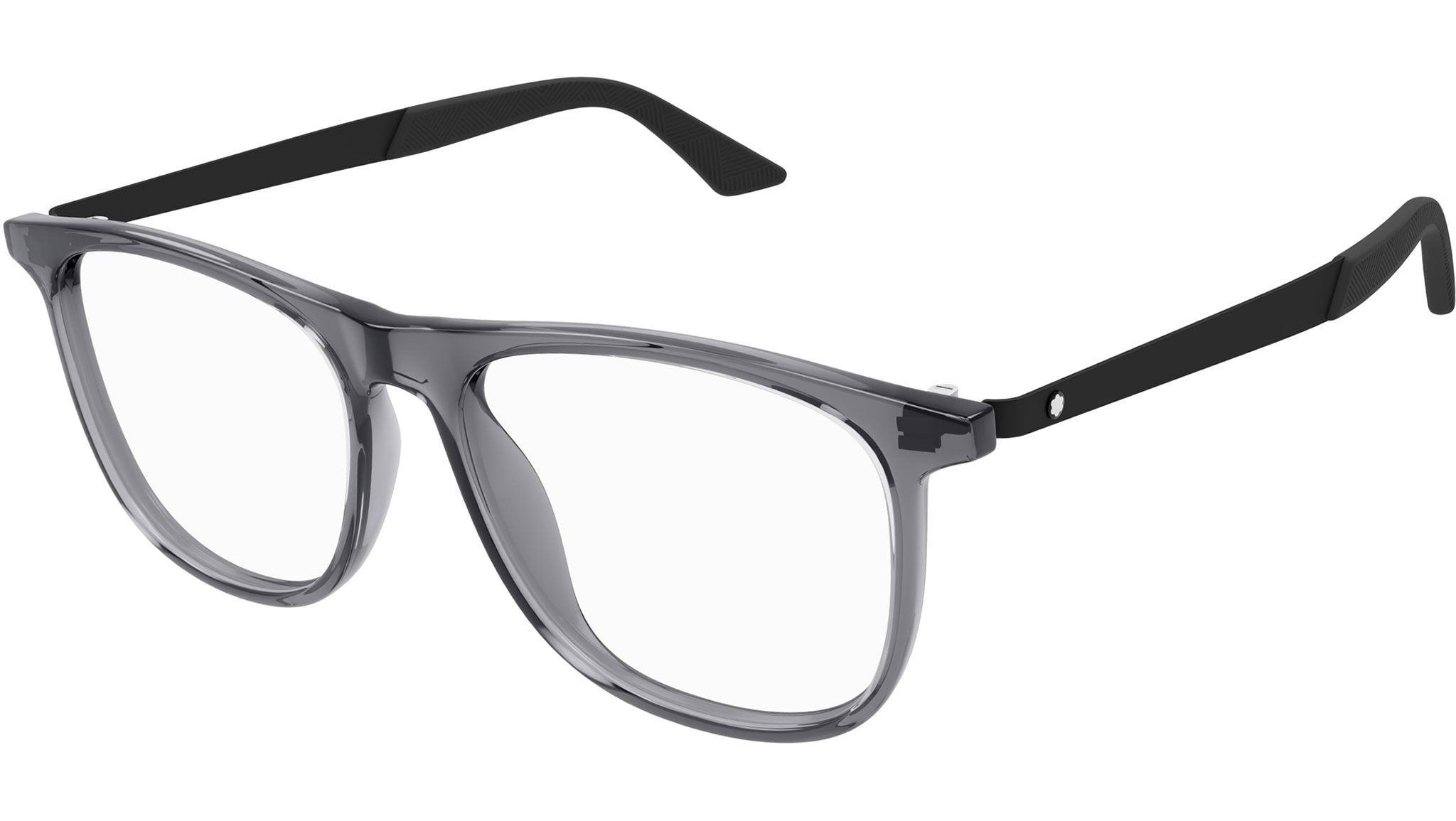 Occhiali da vista MONTBLANC MB0332O Shiny transparent grey