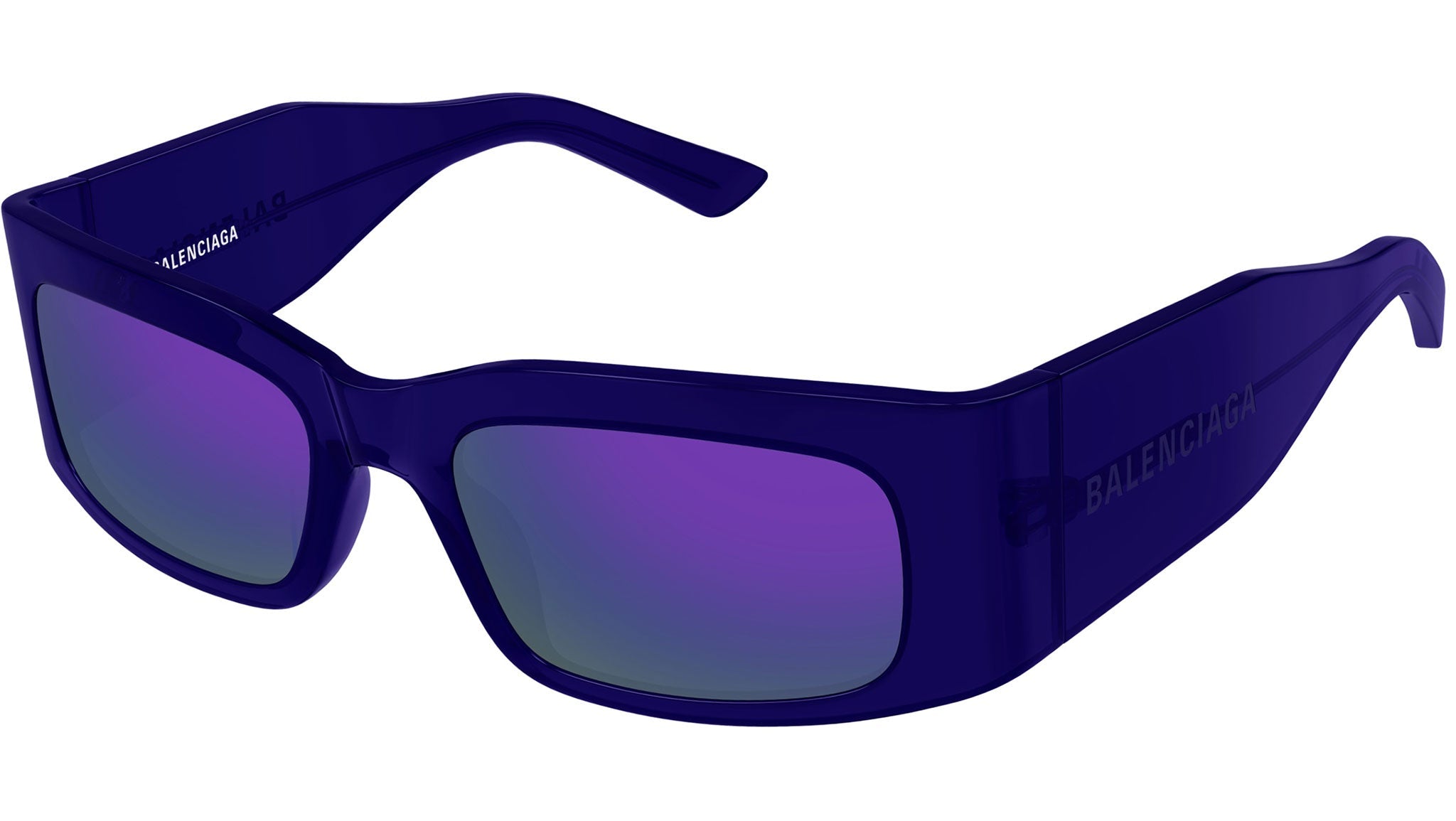 Occhiali da sole BALENCIAGA BB0328S Shiny transparent violet