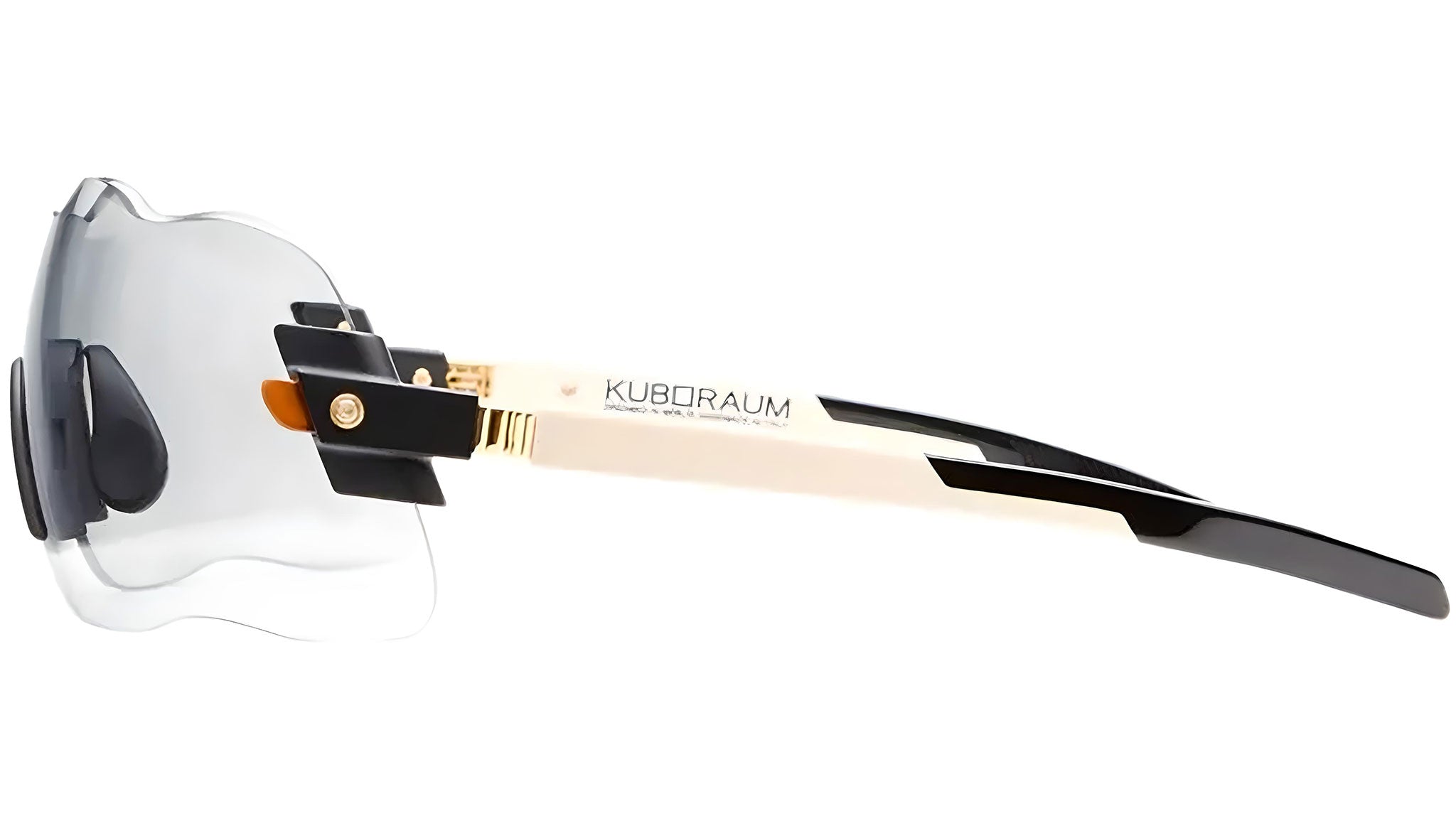Occhiali da sole KUBORAUM E50 Ivory black shine