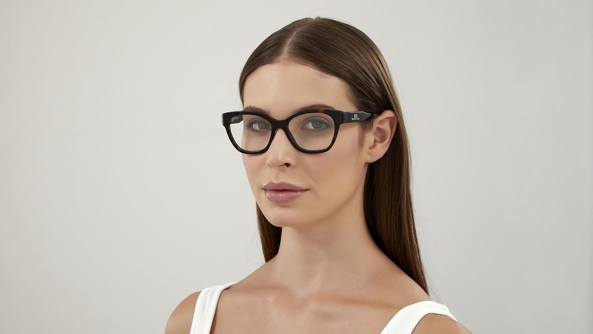 Occhiali da vista BALENCIAGA BB0213O Shiny dark havana