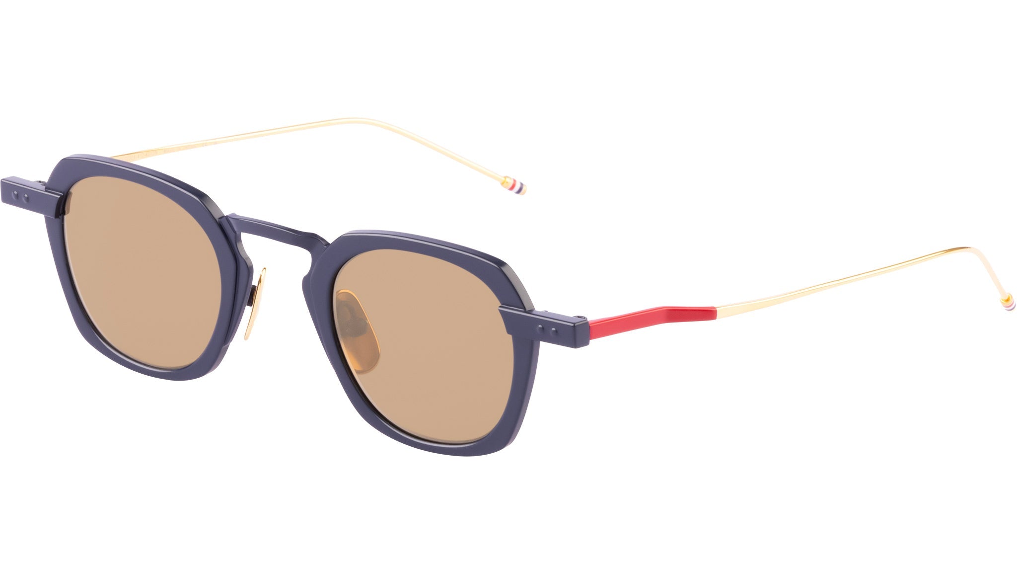 Occhiali da sole THOM BROWNE UES930A Navy red white gold