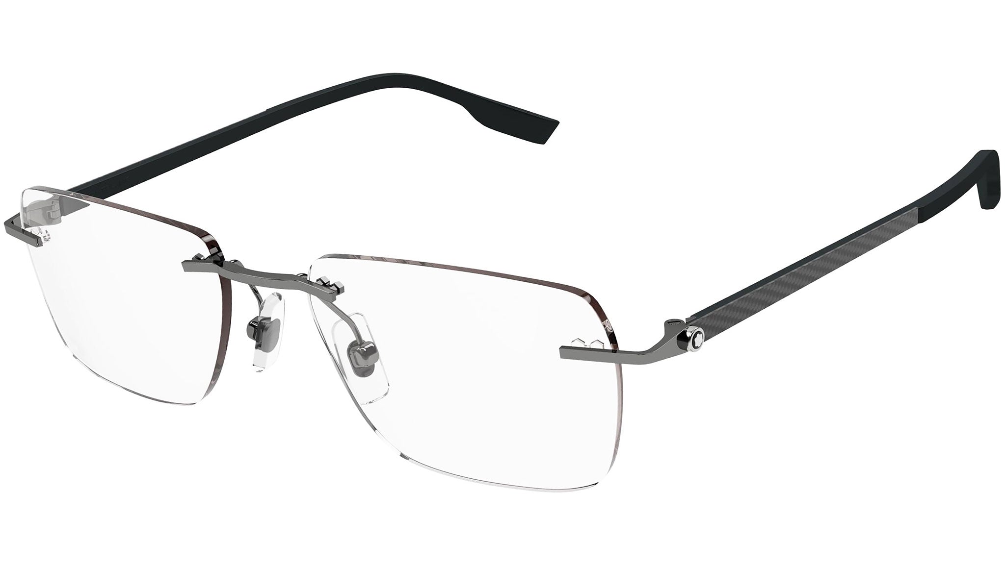 Occhiali da vista MONTBLANC MB0185O Shiny dark ruthenium
