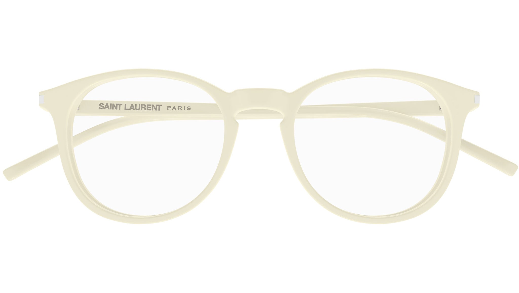 Occhiali da vista SAINT LAURENT Shiny solid ivory