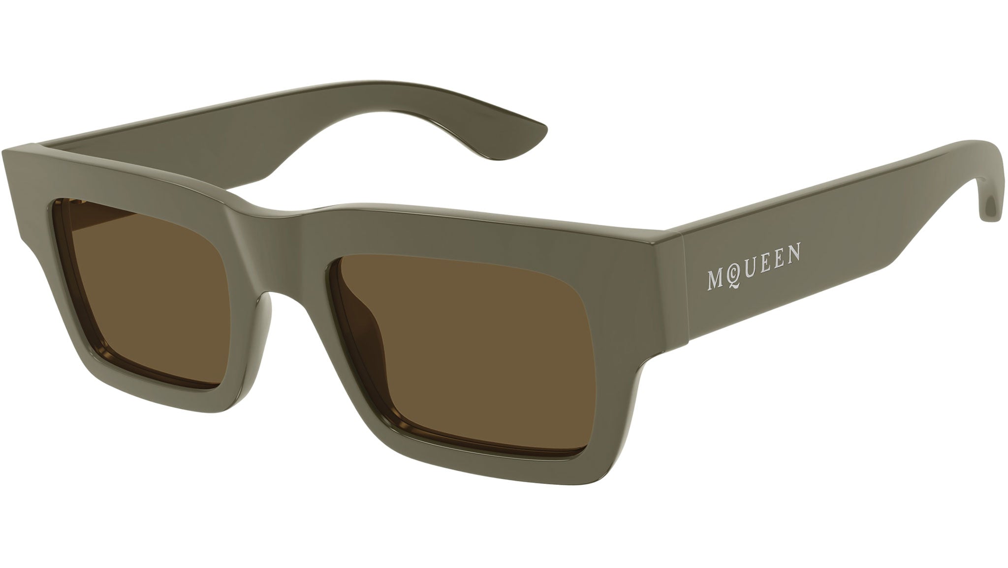 Occhiali da sole ALEXANDER MCQUEEN AM0508S Shiny solid taupe