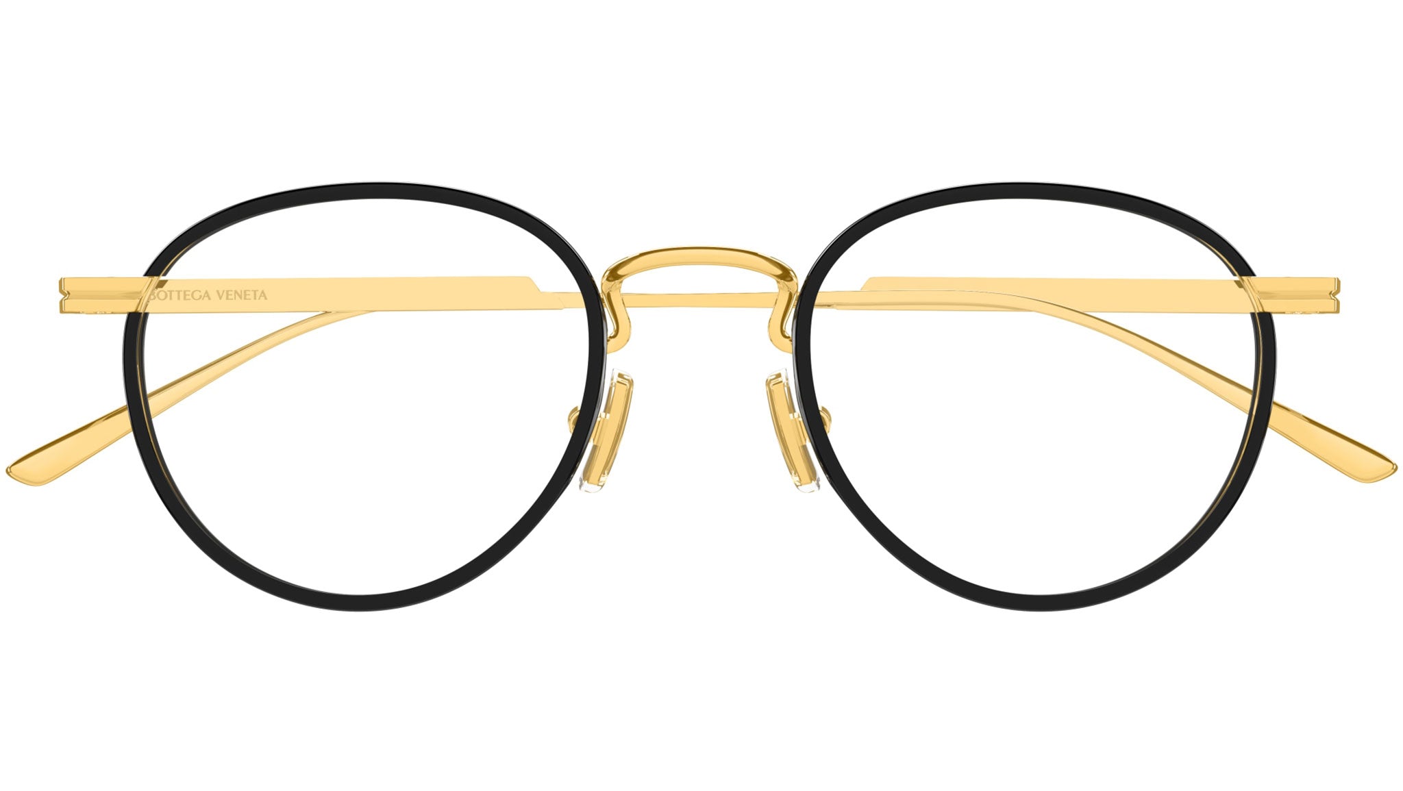 Occhiali da sole BOTTEGA VENETA BV1389S Shiny gold, shiny black windsor rim