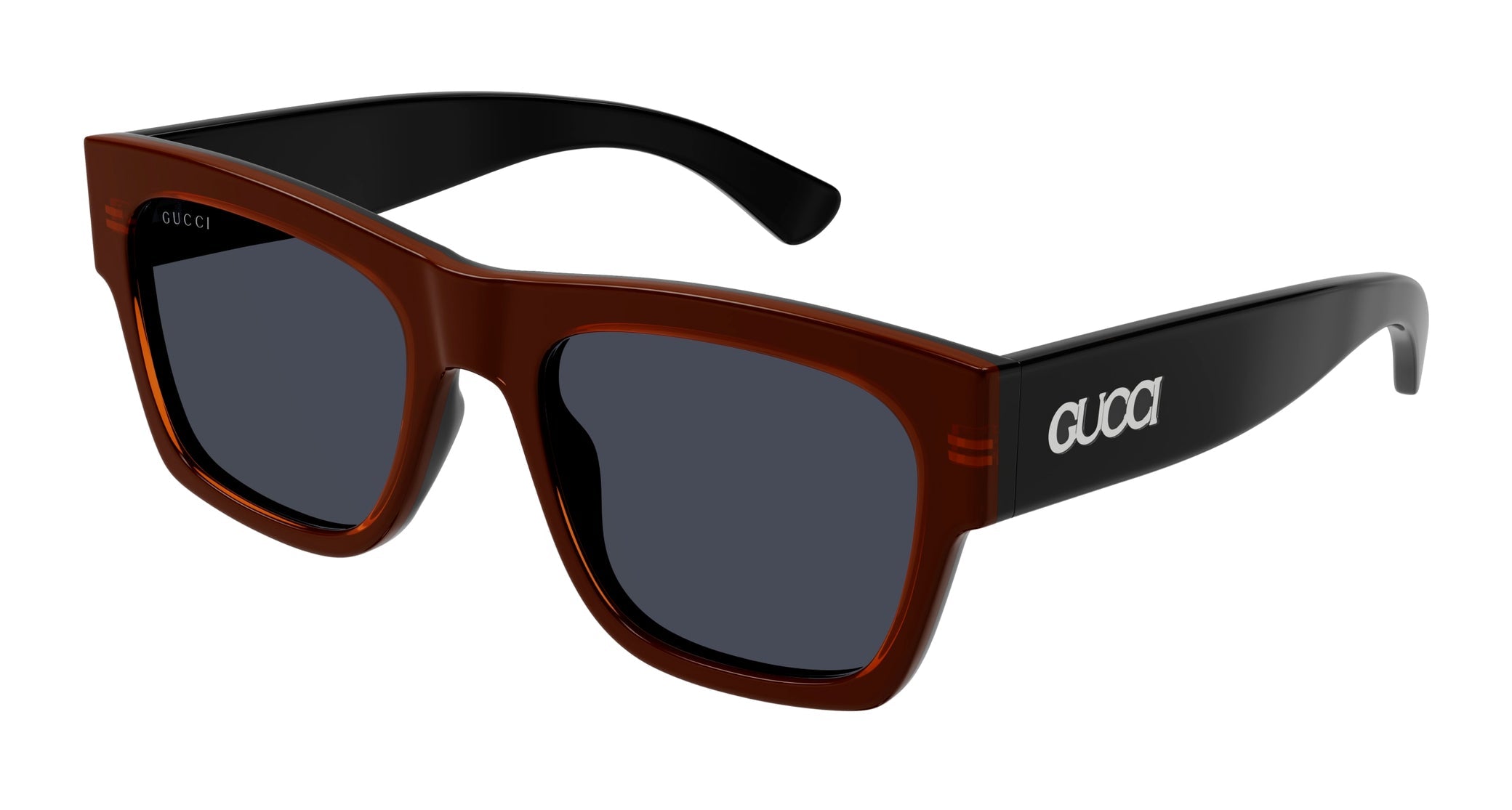 Occhiali da sole GUCCI GG1793S Shiny bilayer transparent orange + solid black