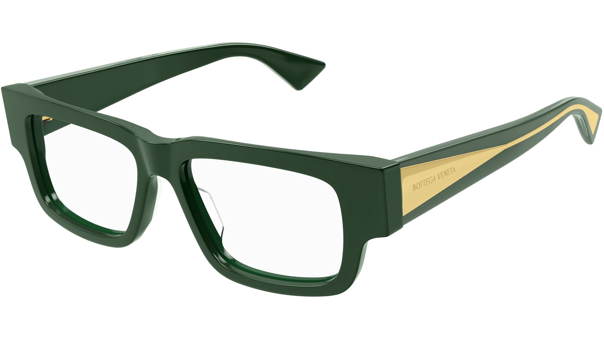 Occhiali da vista BOTTEGA VENETA BV1280O Shiny solid dark green