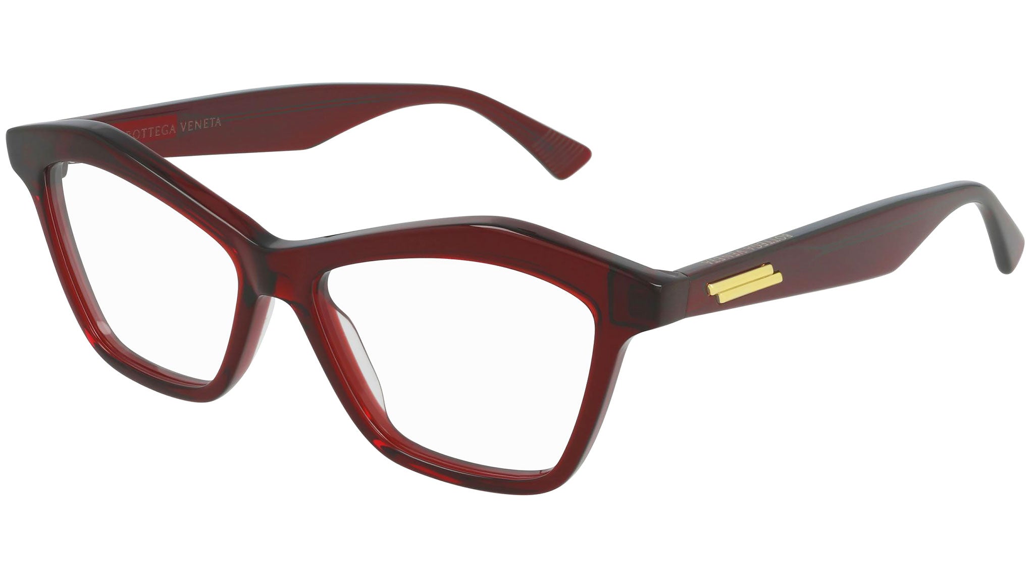 Occhiali da vista BOTTEGA VENETA BV1096O Shiny transparent dark red