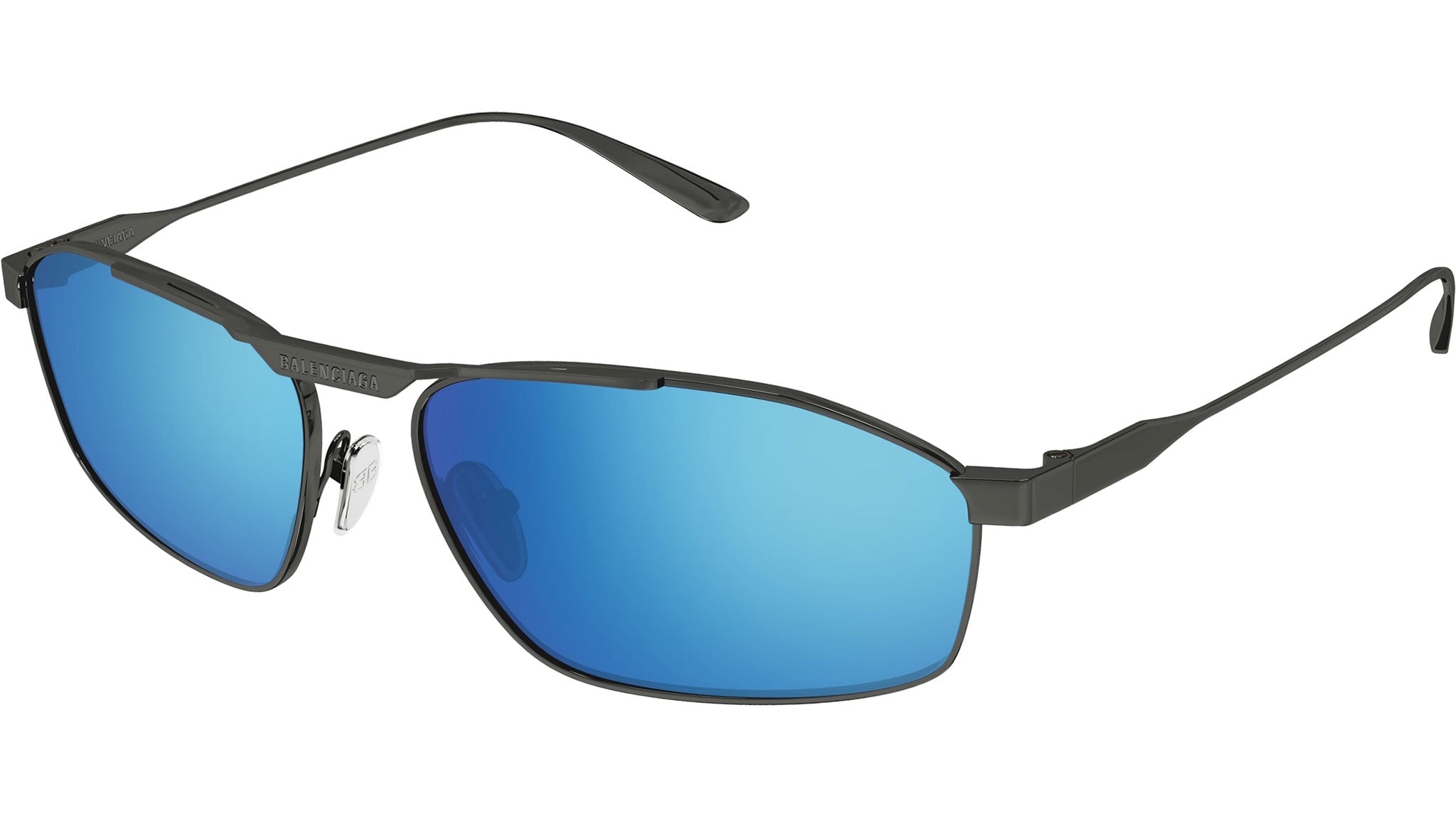 Occhiali da sole BALENCIAGA BB0416S Shiny dark ruthenium